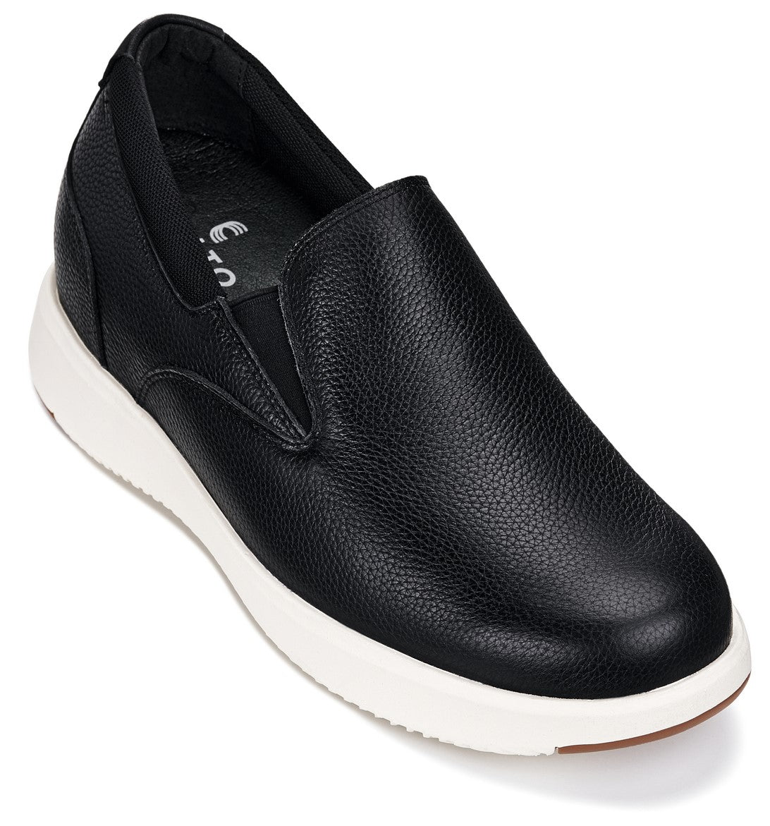 J1420 - 2.8 Inches Taller (Onyx) - Leather Men's Loafers