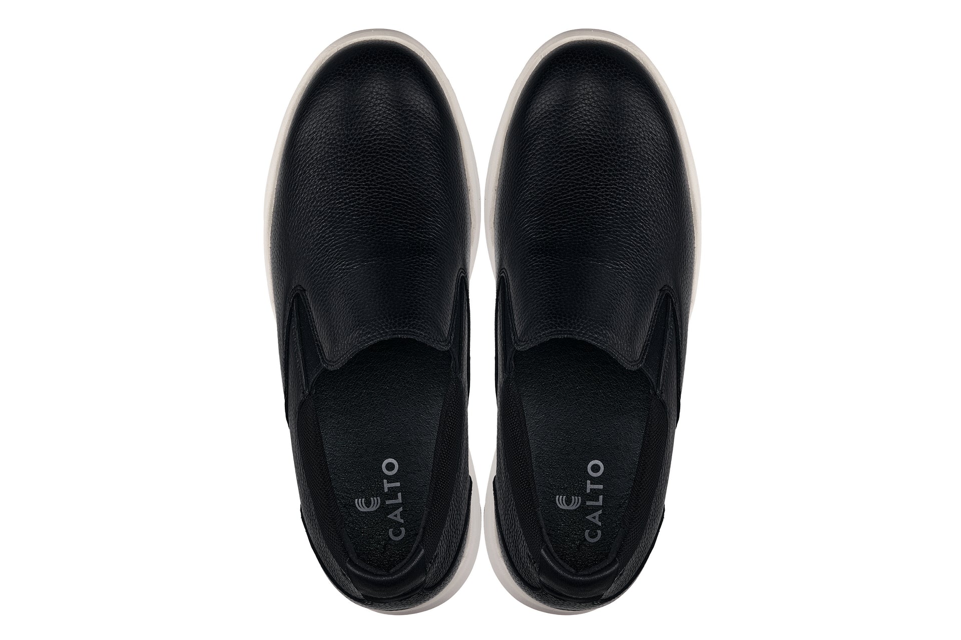 J1420 - 2.8 Inches Taller (Onyx) - Leather Men's Loafers