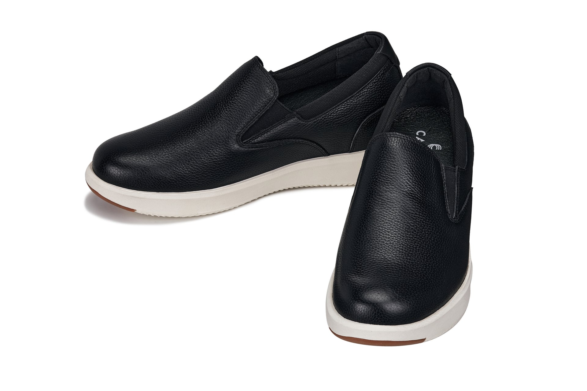 J1420 - 2.8 Inches Taller (Onyx) - Leather Men's Loafers