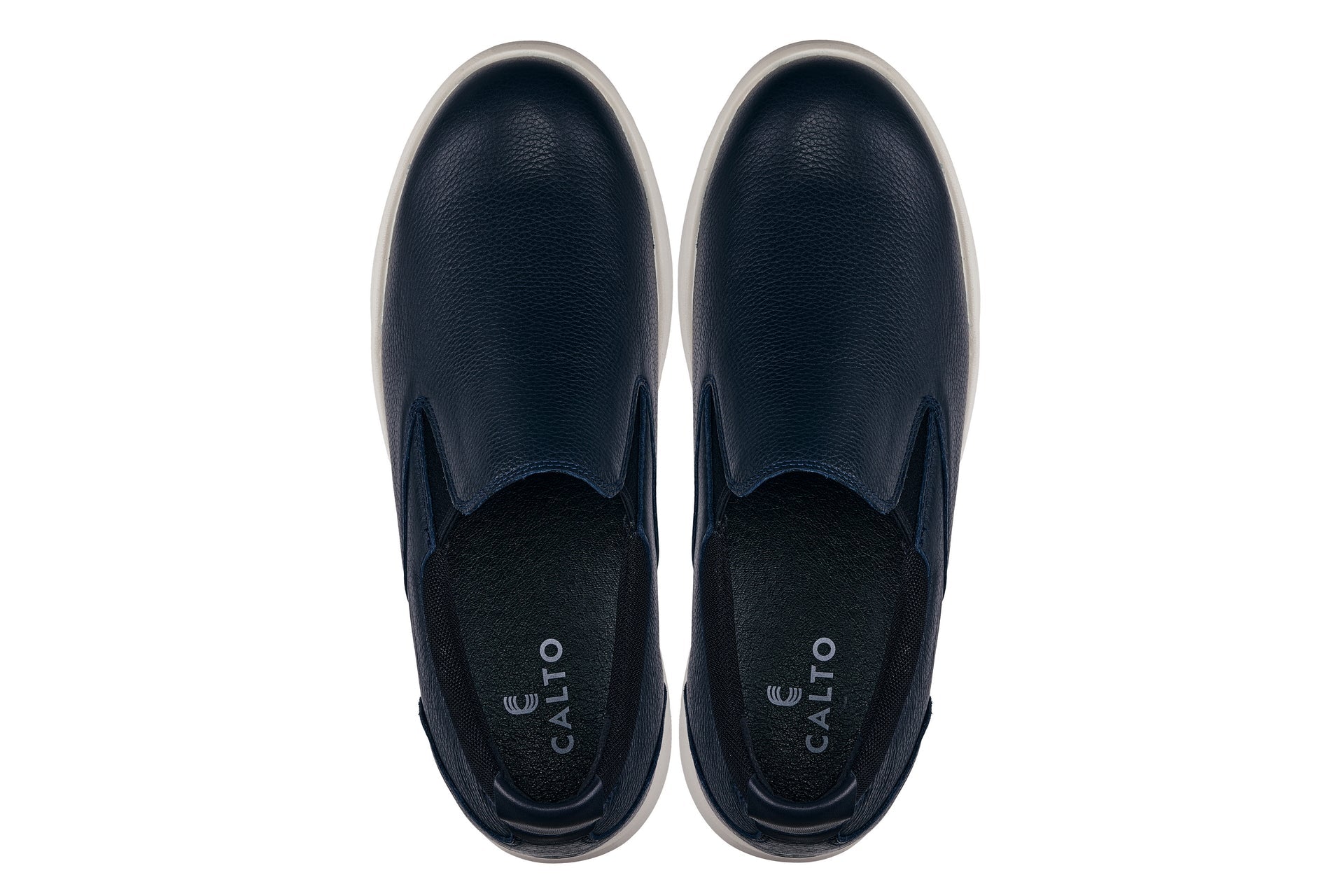 J1421 - 2.8 Inches Taller (Dark Slate Blue) - Leather Men's Loafers