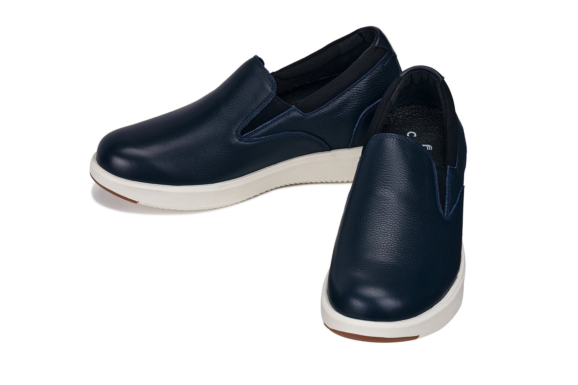 J1421 - 2.8 Inches Taller (Dark Slate Blue) - Leather Men's Loafers
