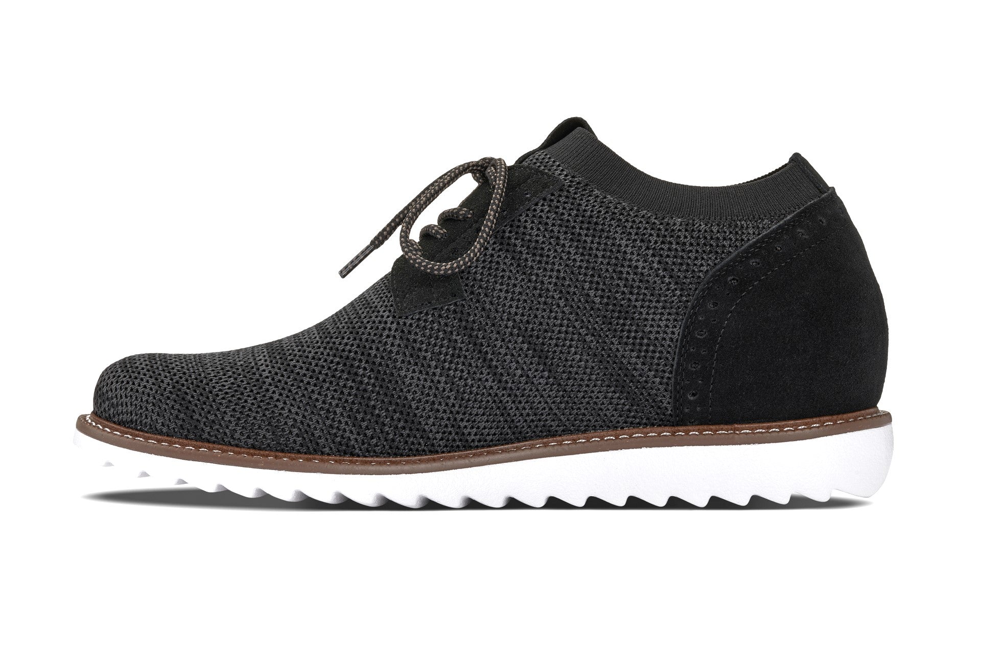 J1504 - 3.2 Inches Taller (Charcoal Grey) - Men's Shoes