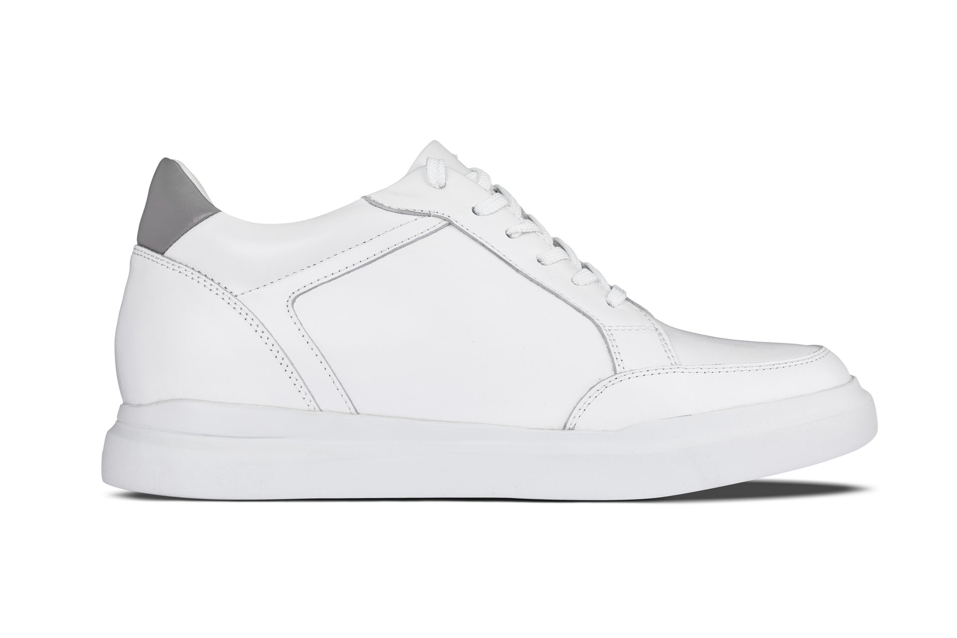 J1561 - 2.6 Inches Taller (White/Grey) - Men's Shoes
