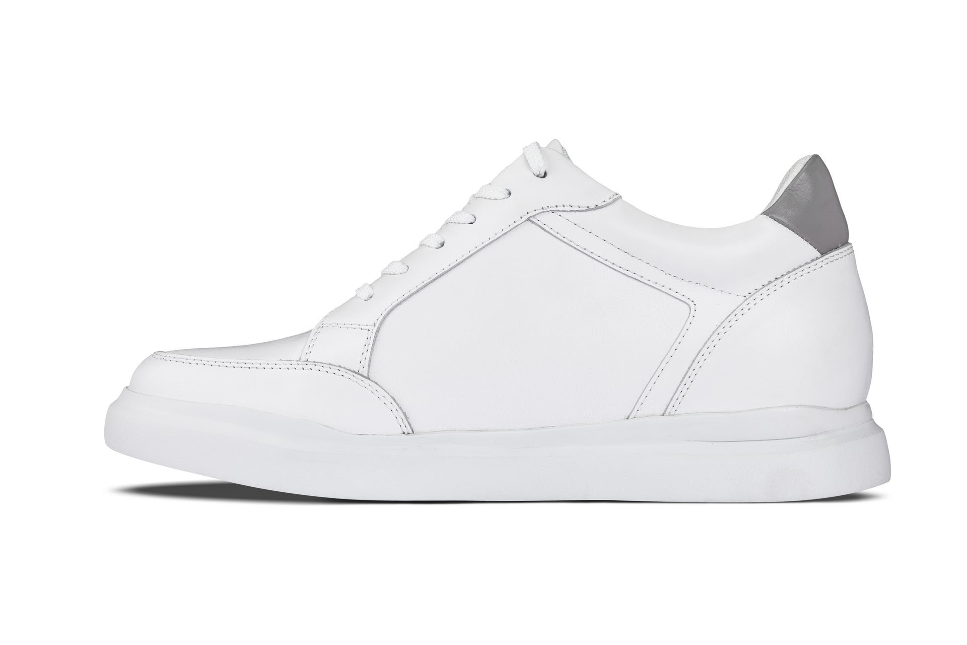 J1561 - 2.6 Inches Taller (White/Grey) - Men's Shoes