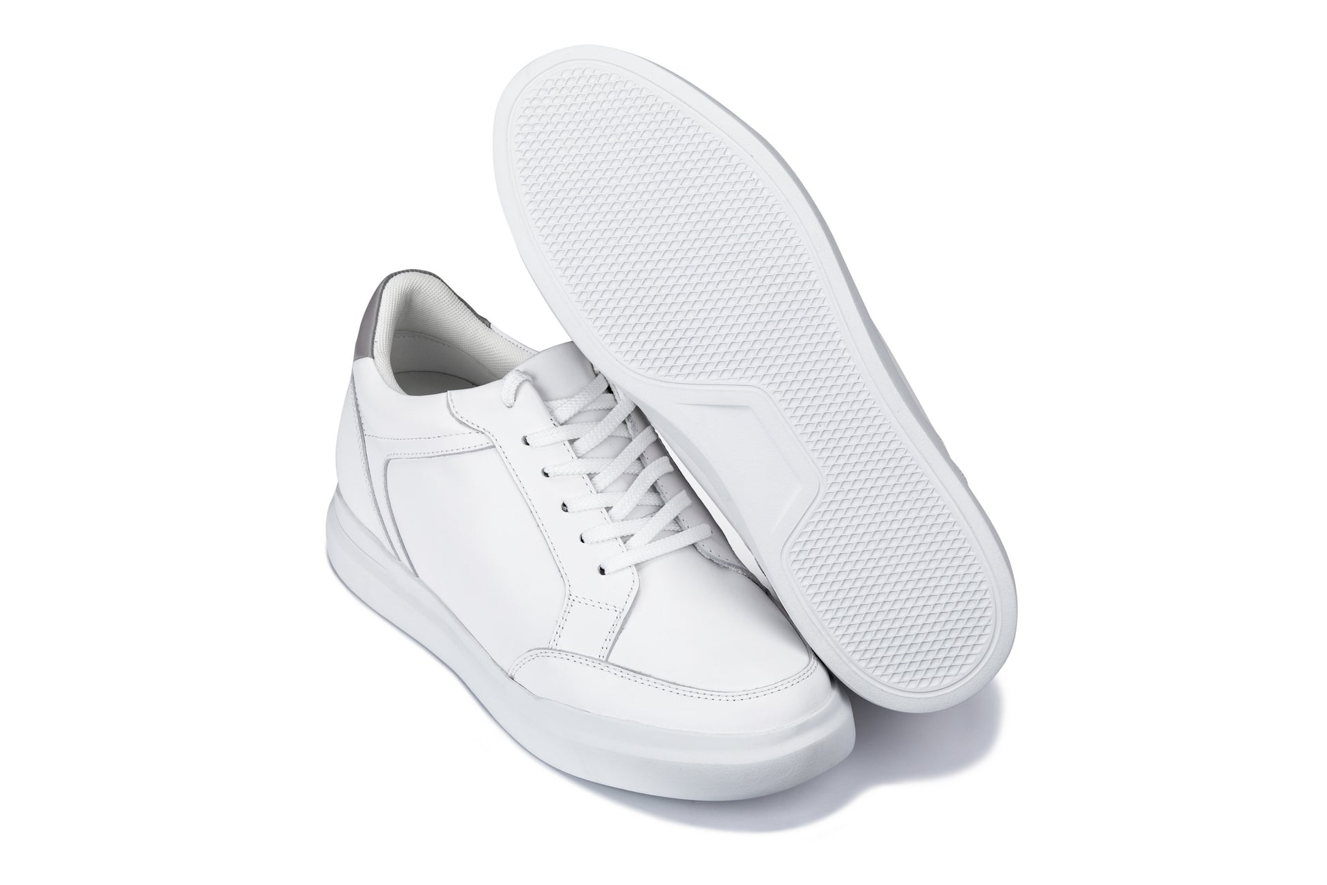 J1561 - 2.6 Inches Taller (White/Grey) - Men's Shoes