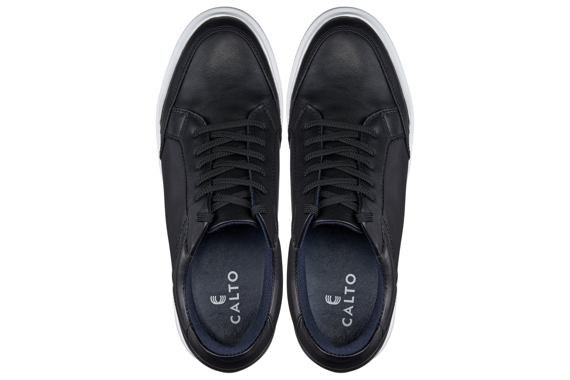 J1562 - 2.6 Inches Taller (Black) - Men's Sneakers