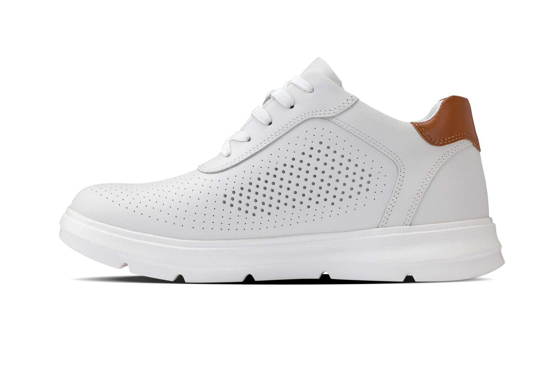 J1581 - 2.6 Inches Taller (White) - Lightweight Casual Men's Walker Shoes