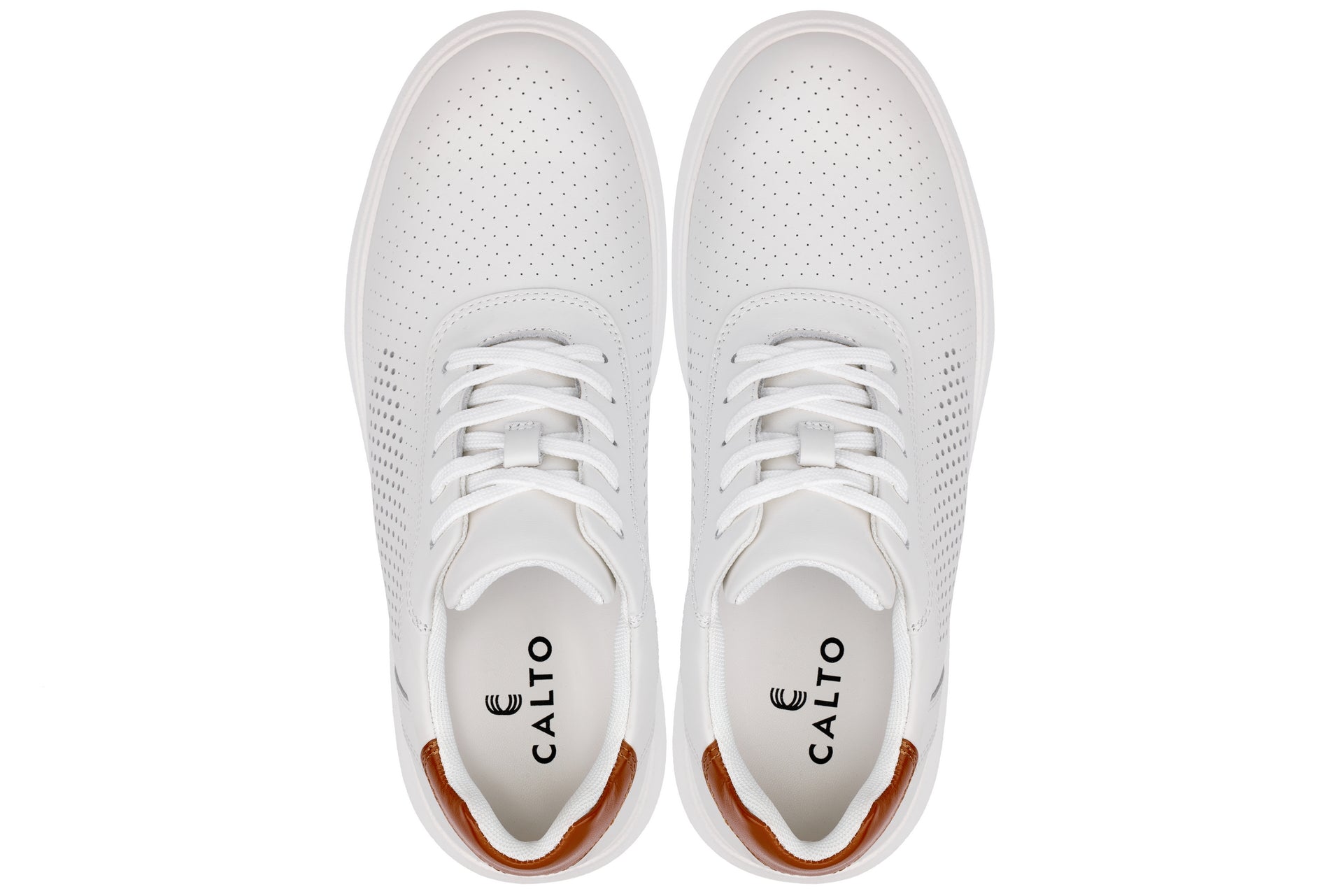 J1581 - 2.6 Inches Taller (White) - Lightweight Casual Men's Walker Shoes