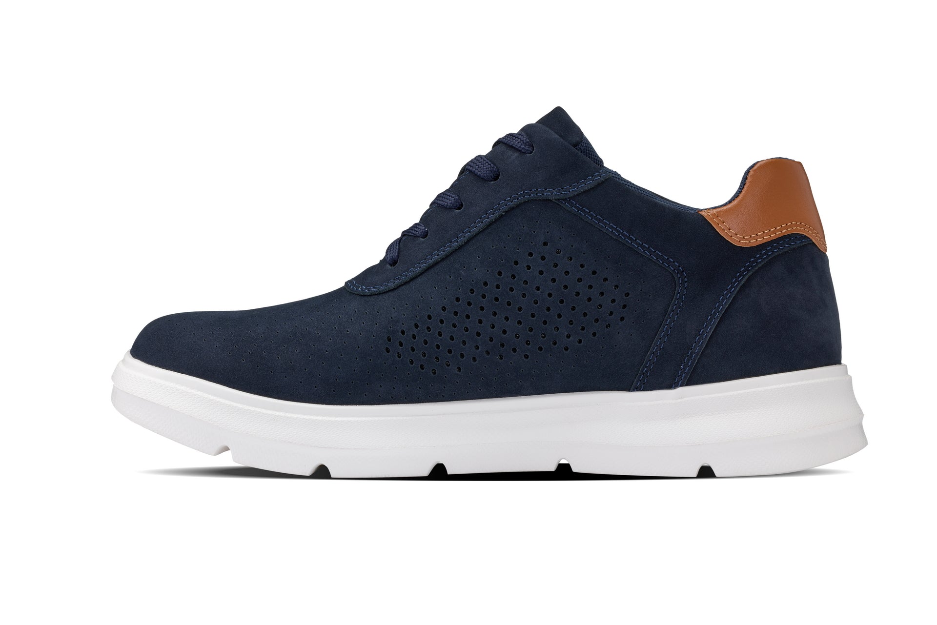 J1582 - 2.6 Inches Taller (Nubuck Navy) - Lightweight Casual Men's Walker Shoes