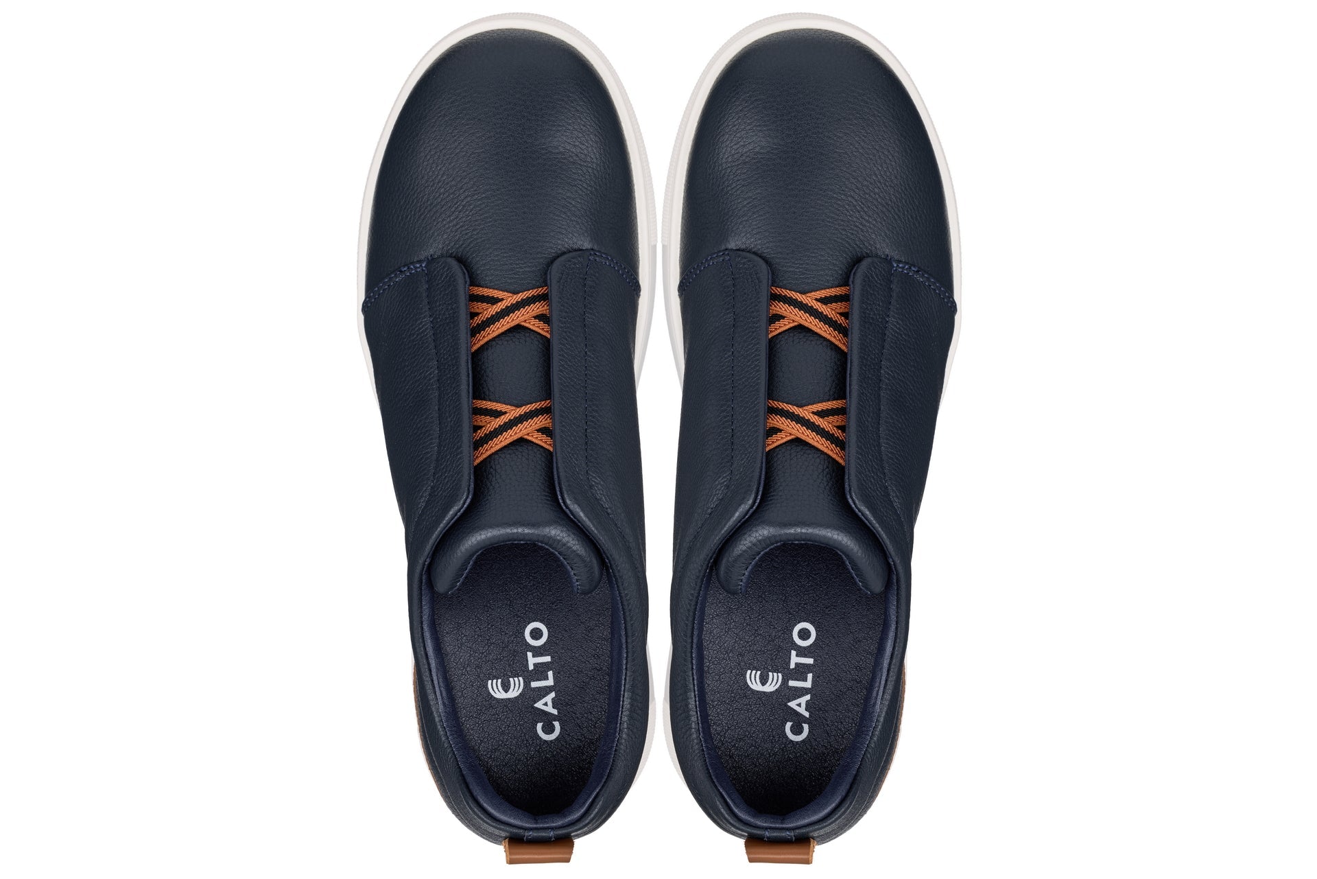 J1934 - 2.6 Inches Taller (Navy) - Slip-On Men's Snoafers