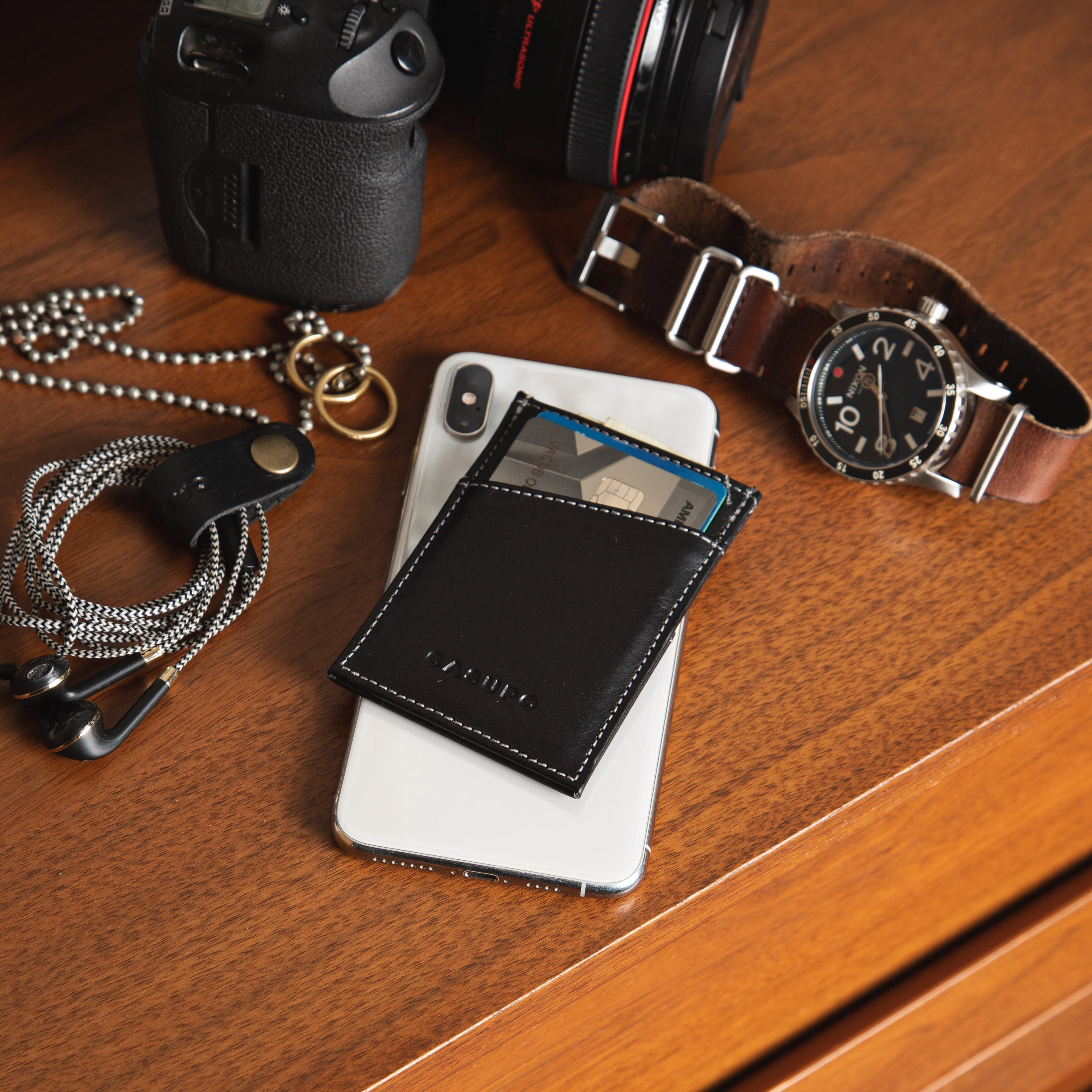 Minimalist Card Holder Wallet - Brown