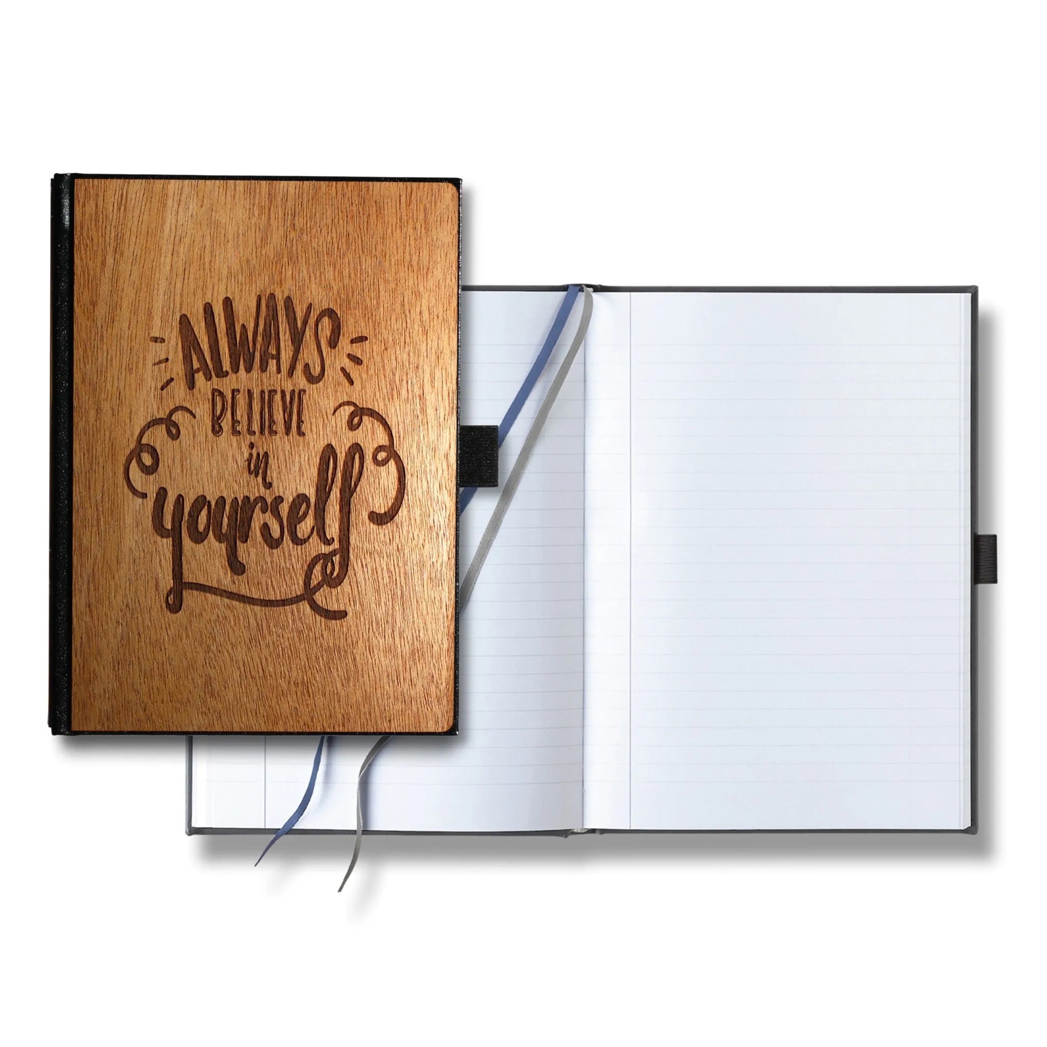 Handcrafted Wooden Journal / Planner (Always Believe in Yourself)