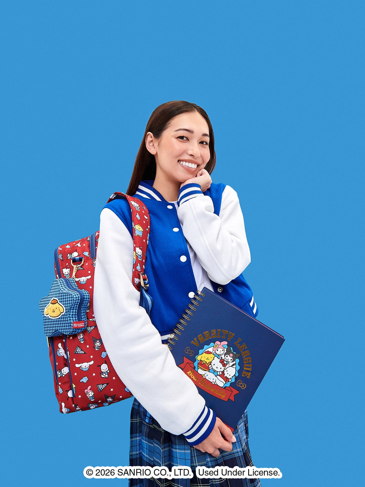 Hello Kitty® × JuJuBe Varsity Zealous Backpack Diaper Bag – Red and Navy