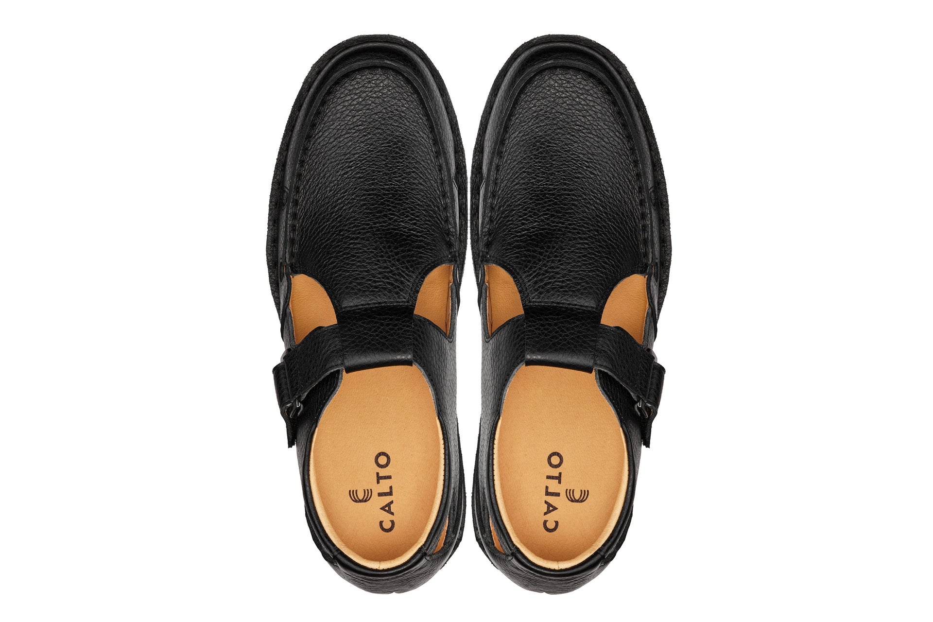 K0751 - 2.8 Inches Taller (Black) - Lightweight Casual Fisherman Sandal