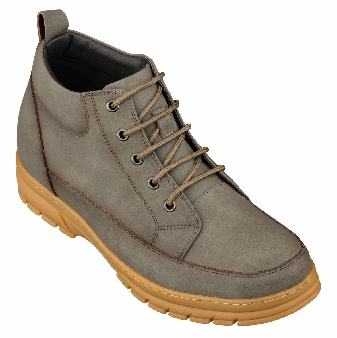 K11551 - 2.8 Inches Taller (Grey) - Casual Hiker Men's Boots