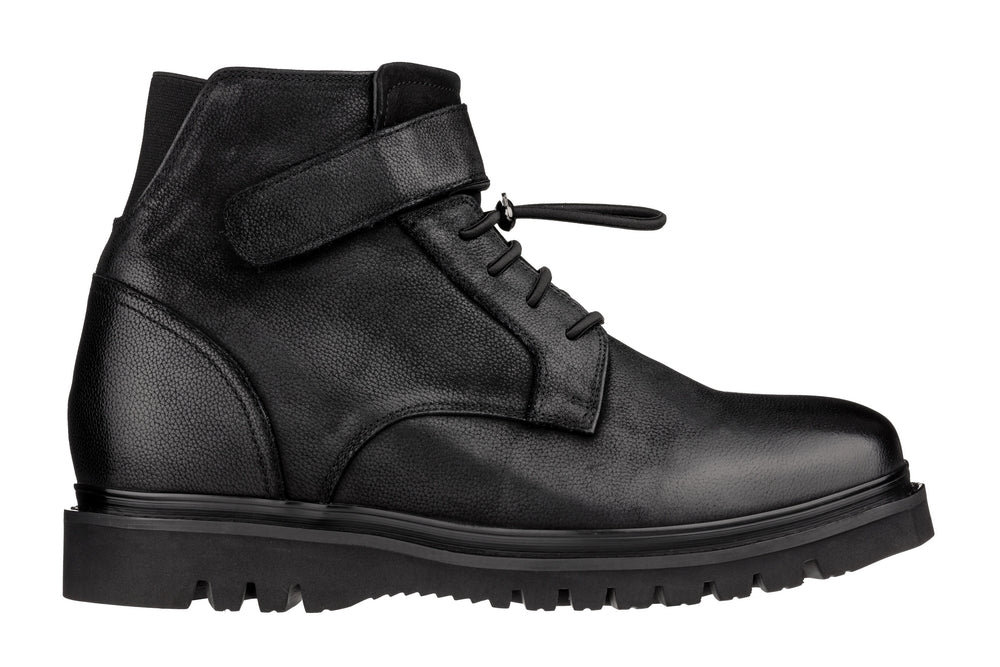 K83114 - 3.2 Inches Taller (Black) - Casual Men's Boots