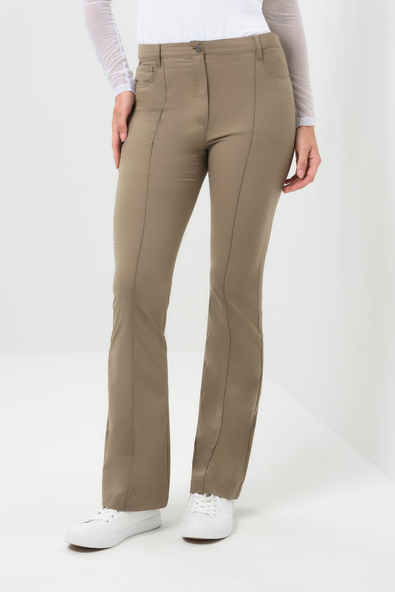 Katya Ultralight Flare Pant with Pintucking
