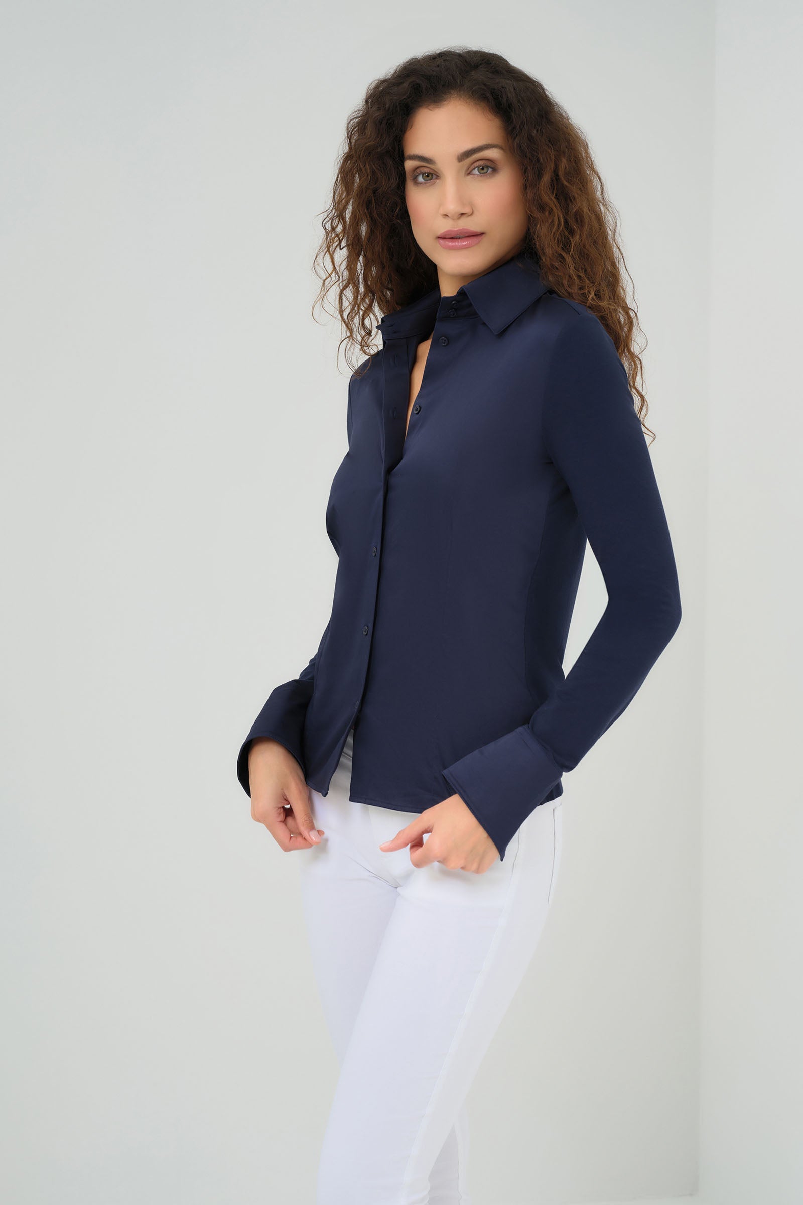 Alida Button Down Poplin Shirt