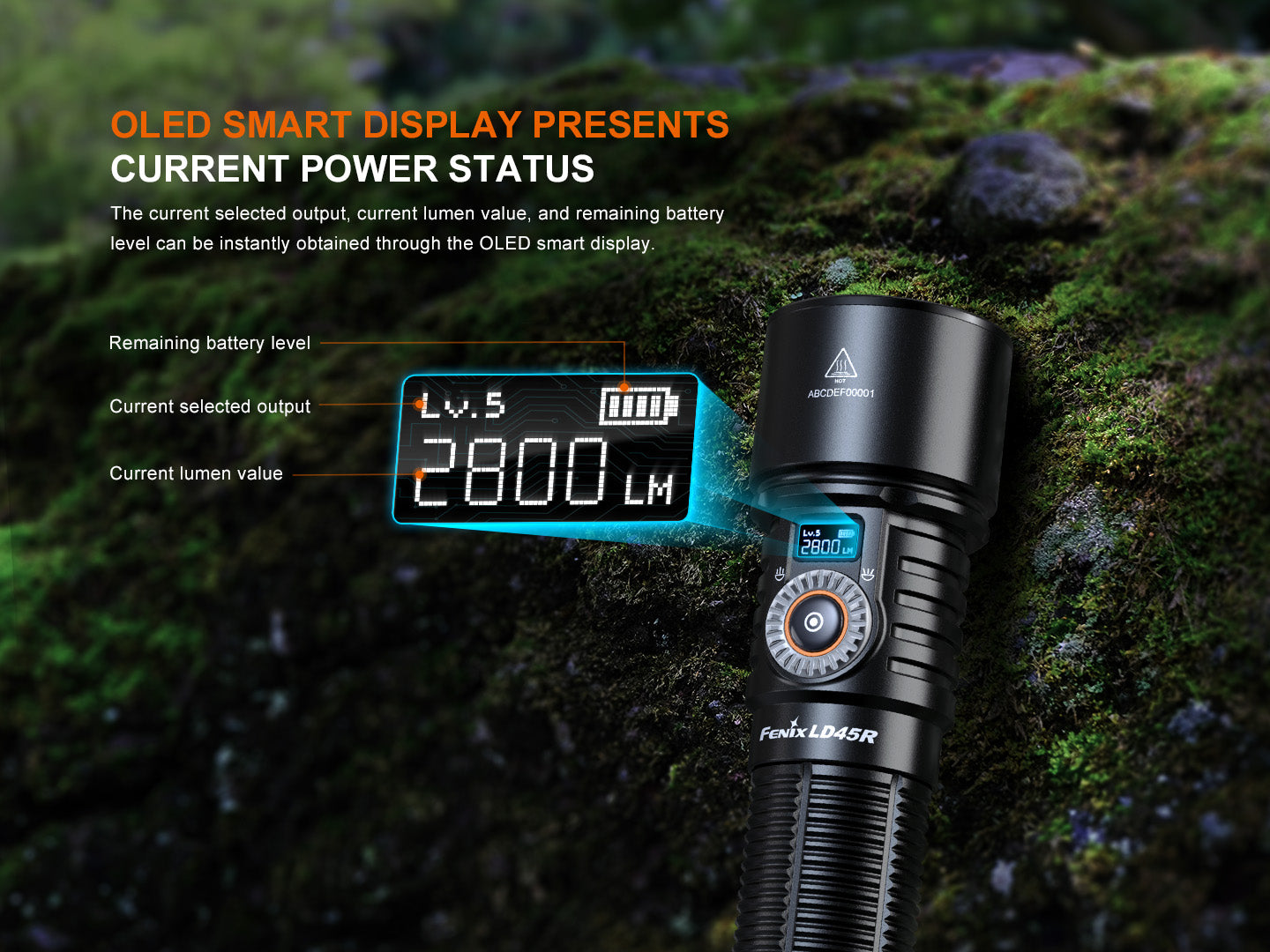 LD45R Digital Focus Rechargeable LED Flashlight