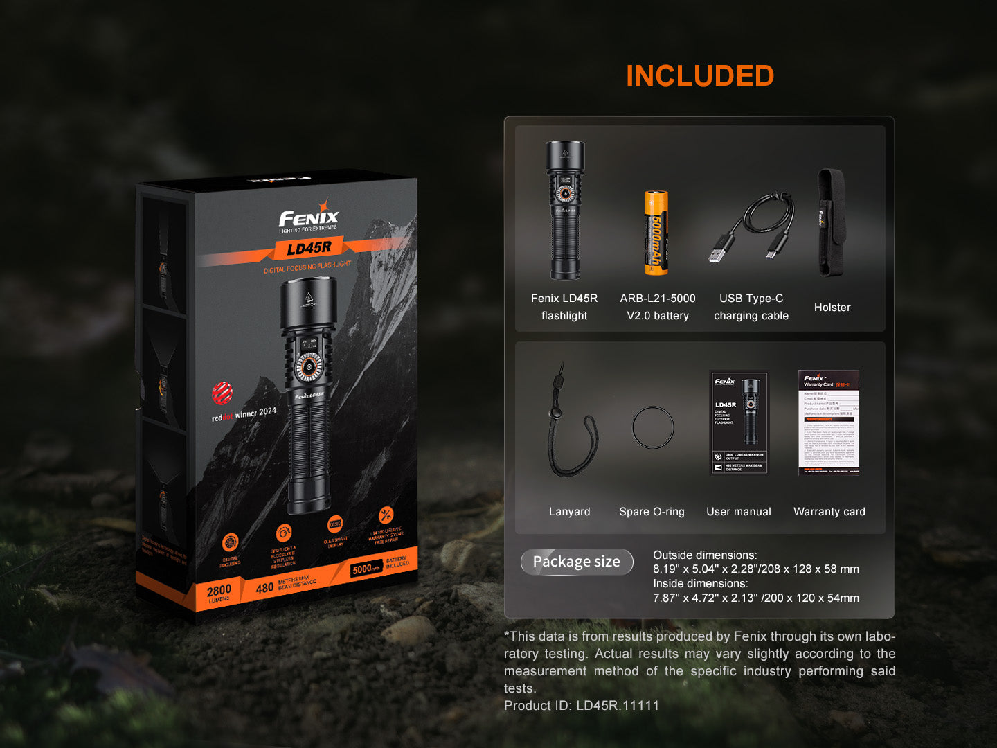 LD45R Digital Focus Rechargeable LED Flashlight