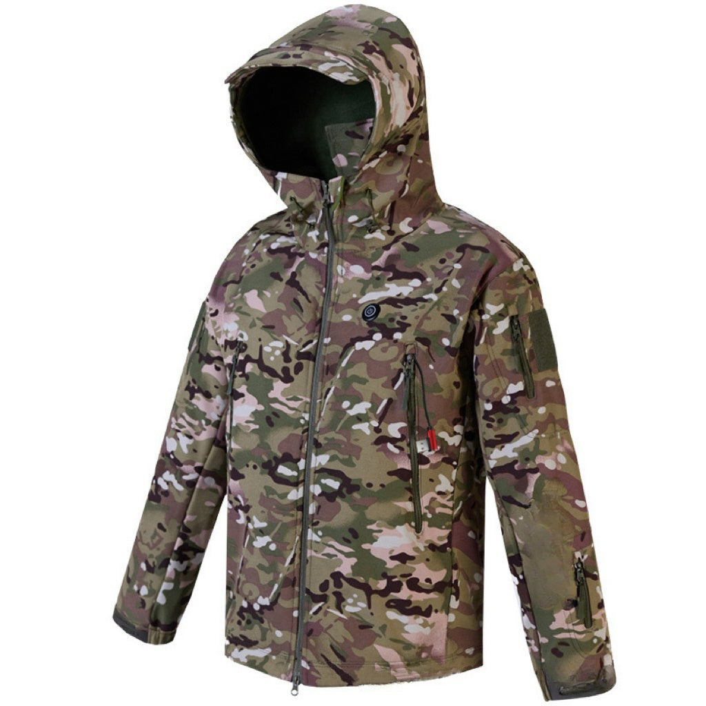 LITEGUEST Heated Camouflage Jacket Waterproof Outdoor for Winter