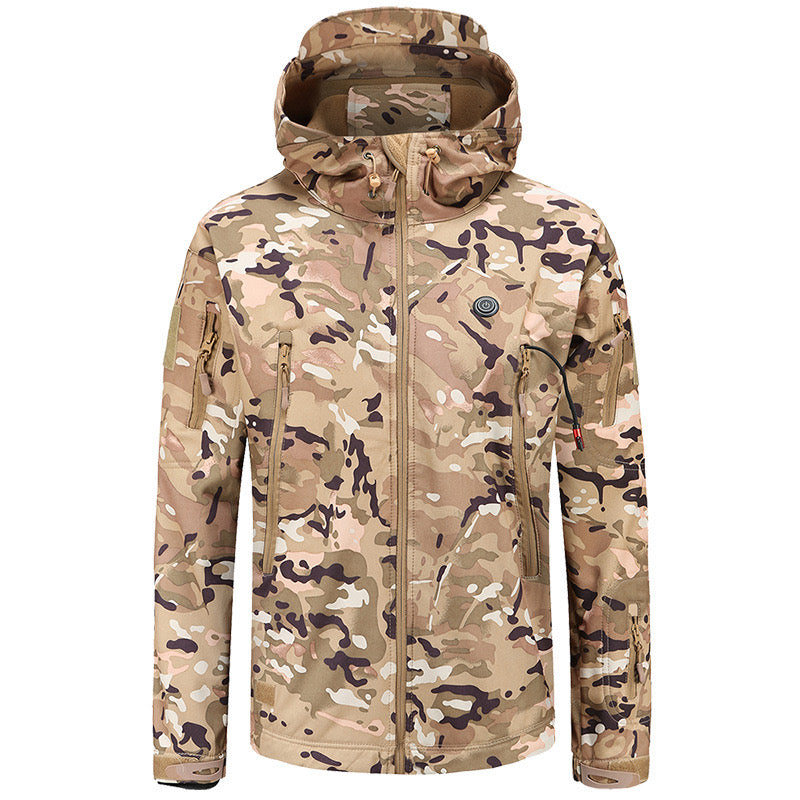 LITEGUEST Heated Camouflage Jacket Waterproof Outdoor for Winter
