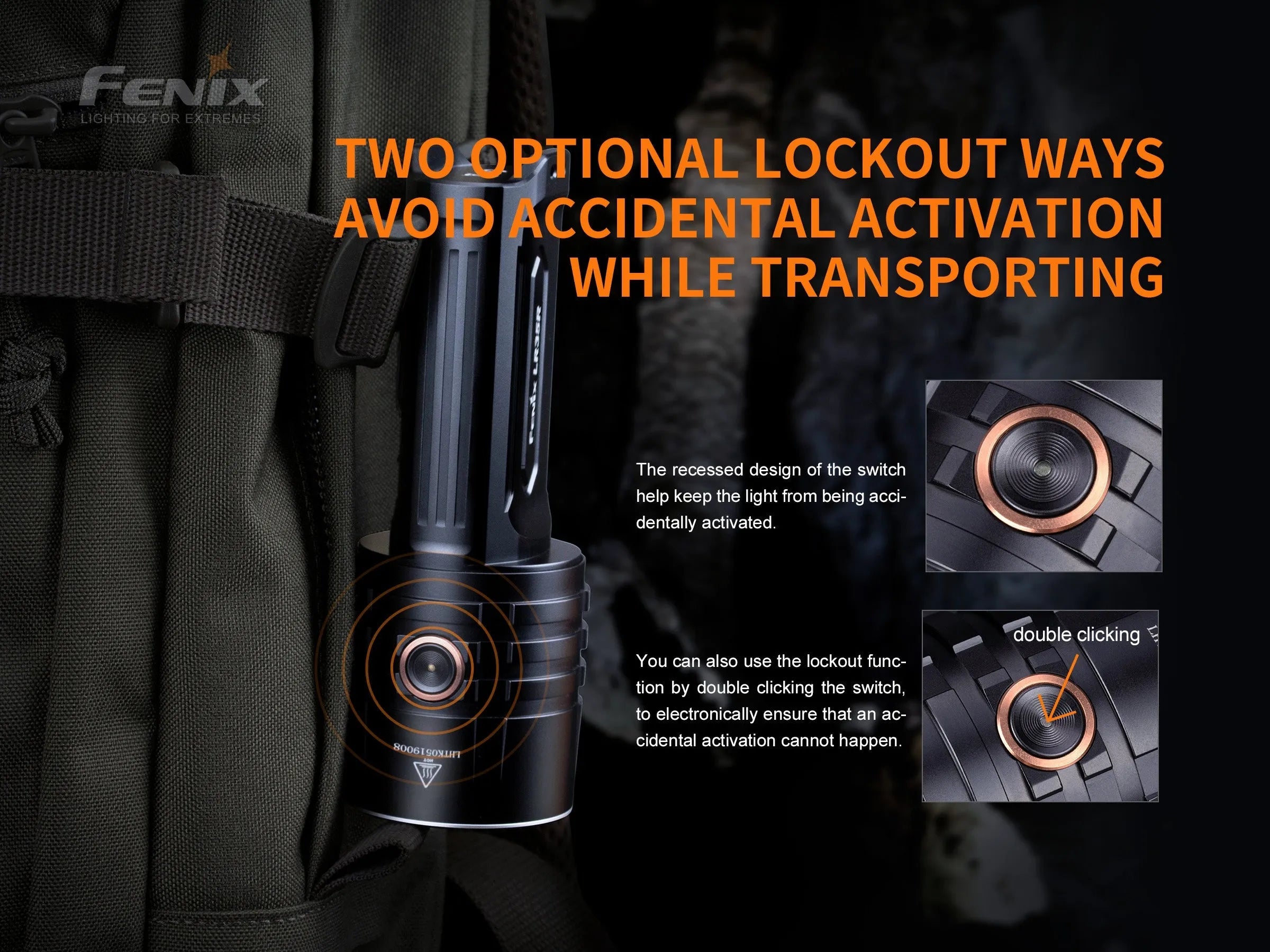 LR35R Rechargeable LED Flashlight - 10,000 Lumens