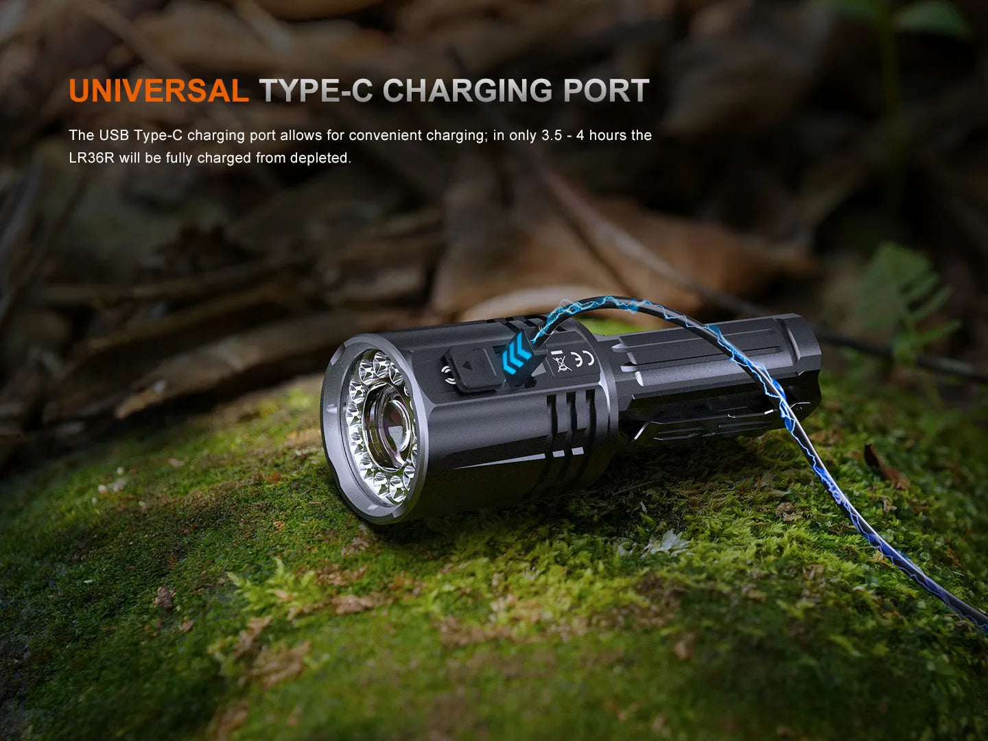 LR36R White Laser Searching Flashlight
