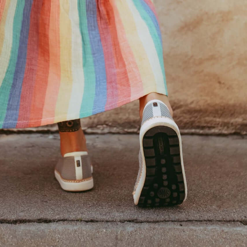 Grounding Slip-On Shoes • Grey Bamboo Knit