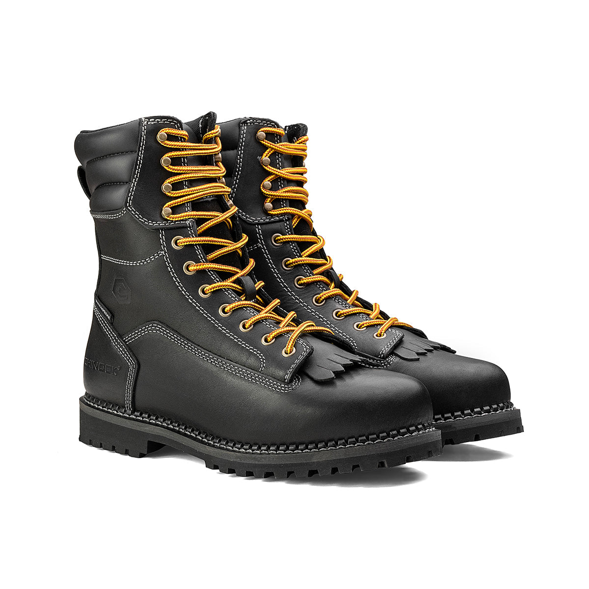 Logger 8” Men’s Waterproof Work Boot for Men - Black