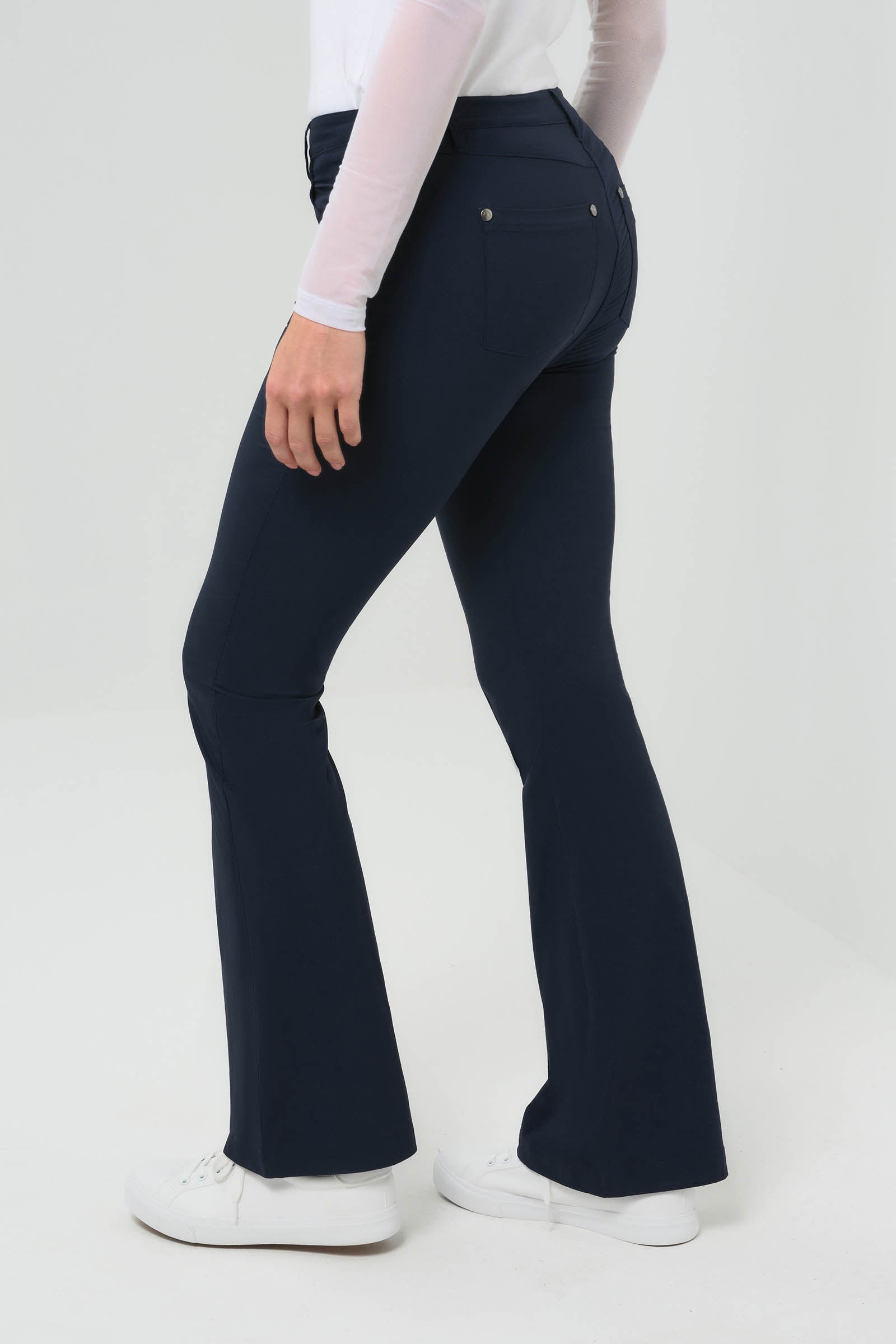 Katya Ultralight Flare Pant with Pintucking