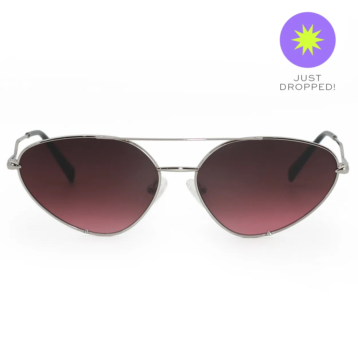 Lucky Star Sunglasses - Ruby & Silver