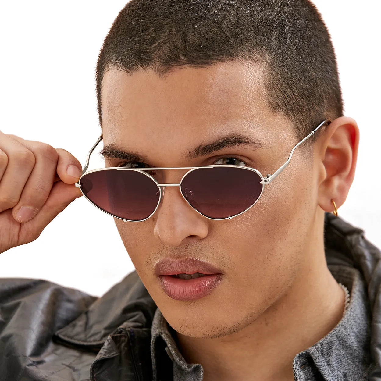 Lucky Star Sunglasses - Ruby & Silver