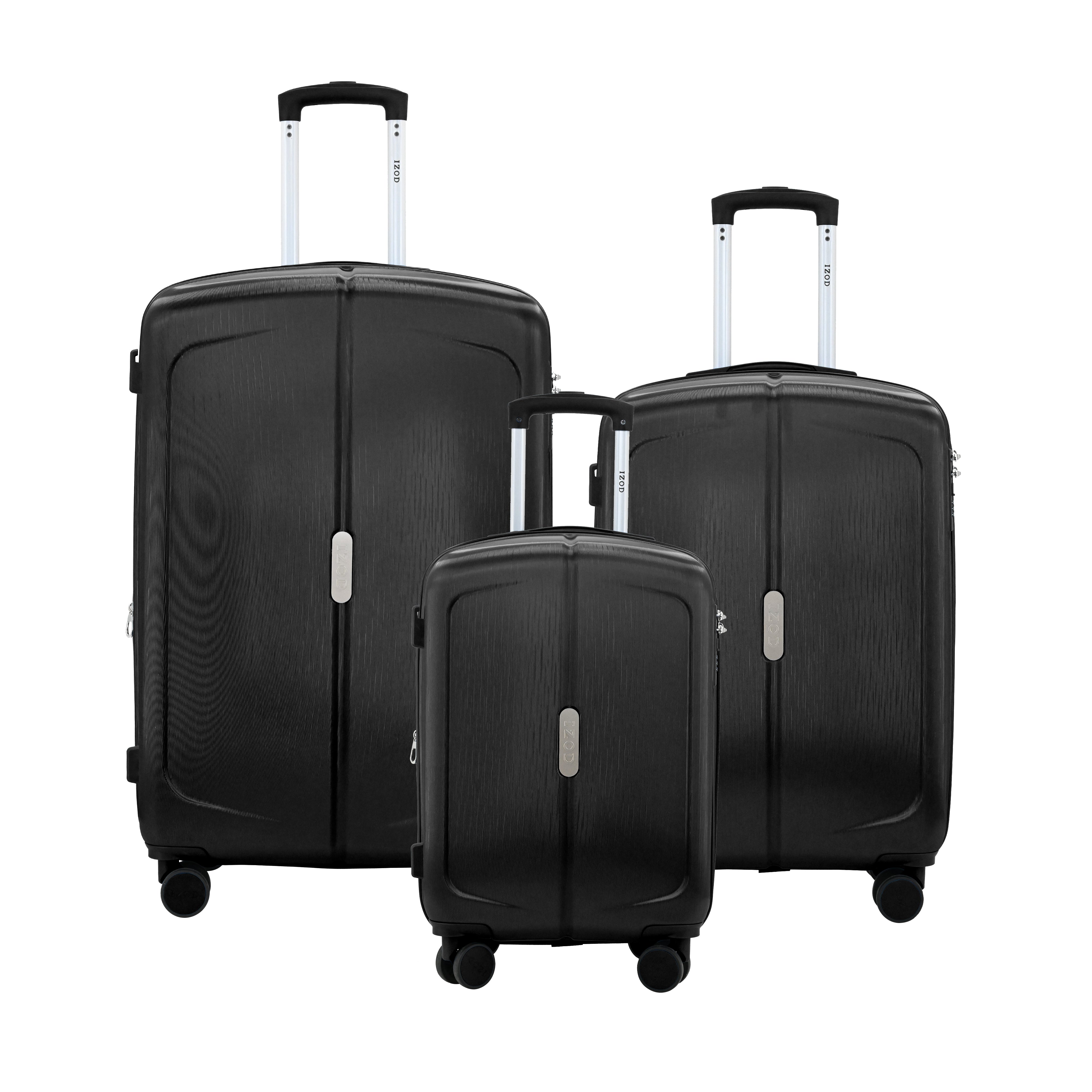 Mateo Expandable 3 Piece Spinner Luggage Set with Lock