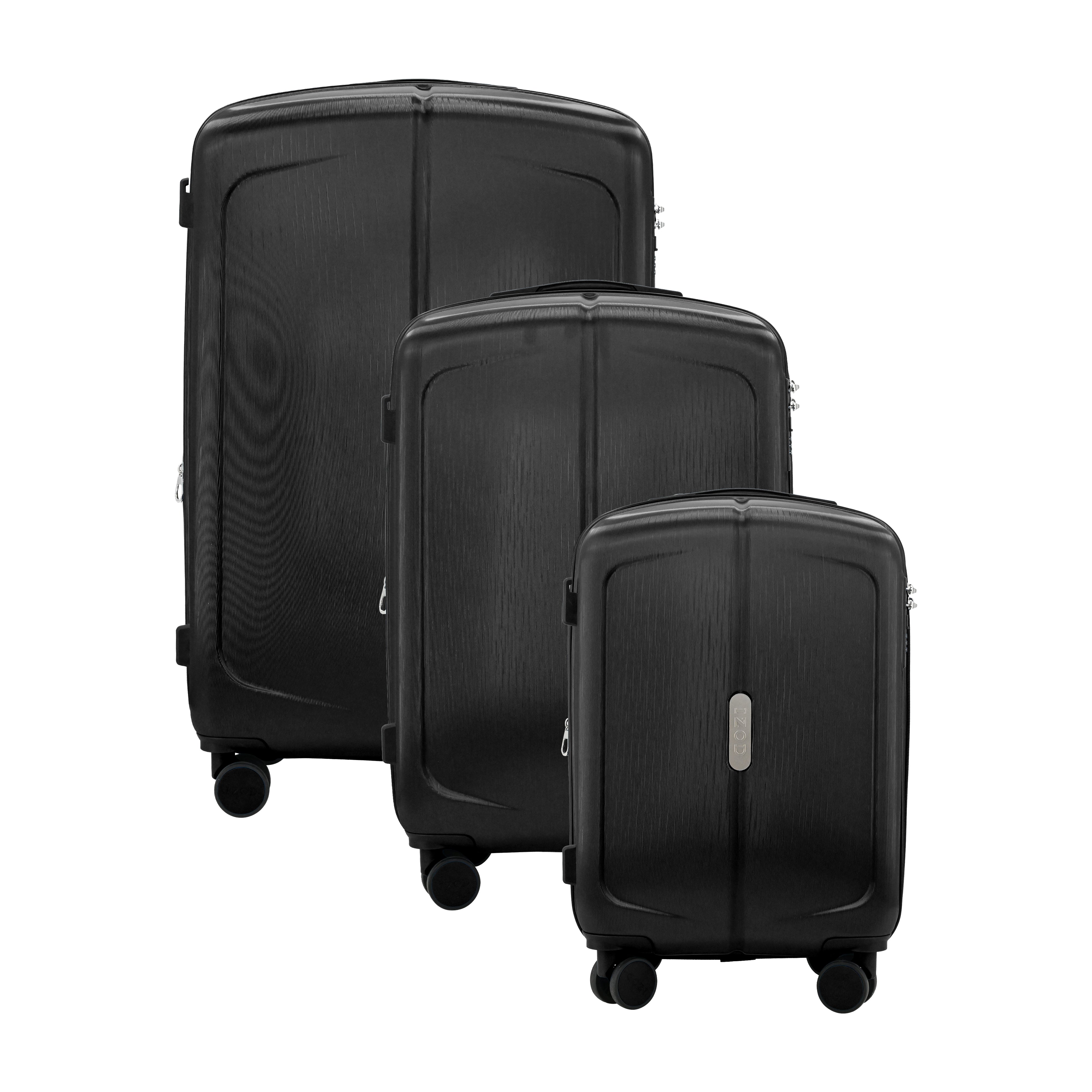 Mateo Expandable 3 Piece Spinner Luggage Set with Lock