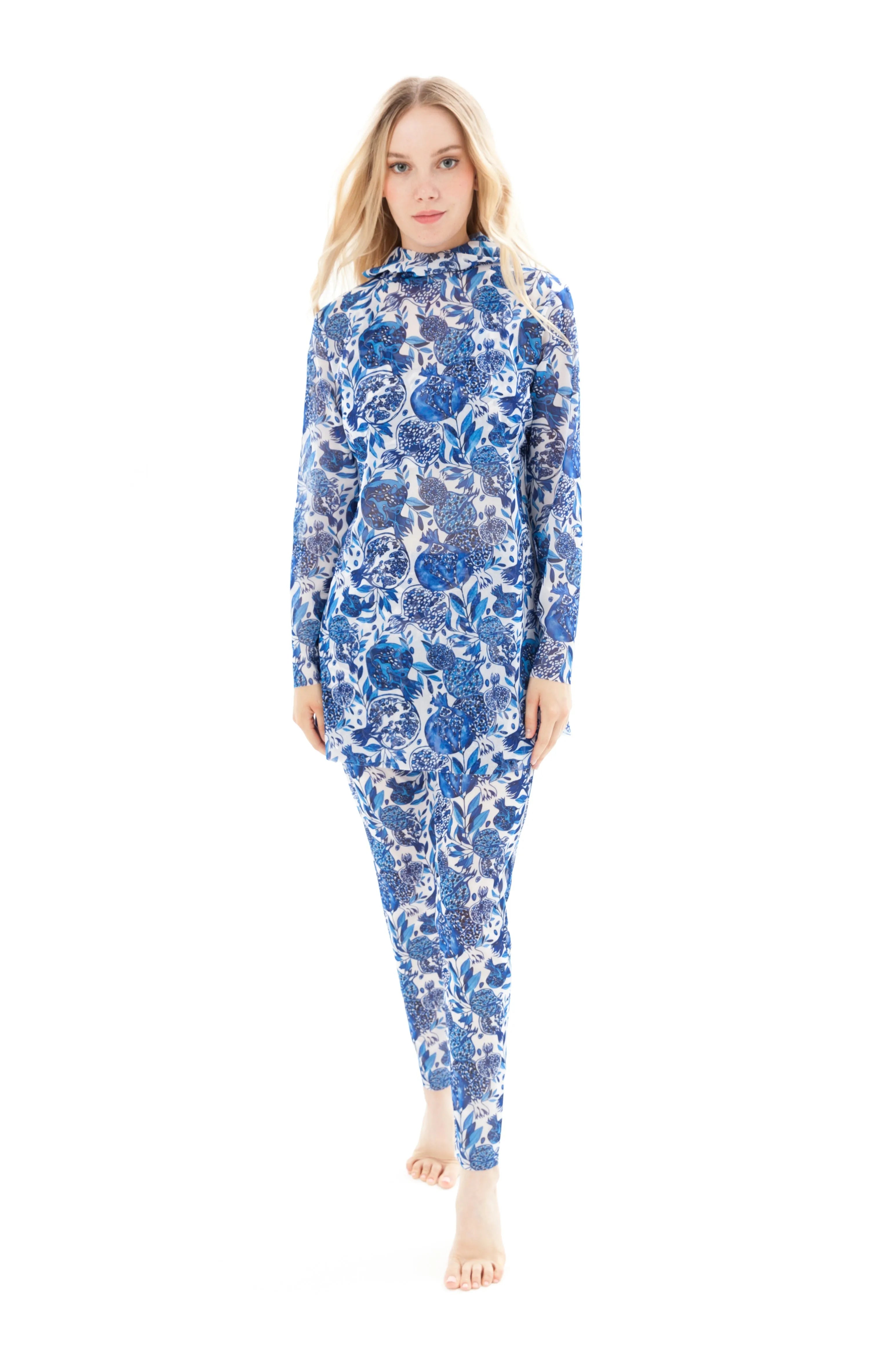 Pomegranate Burkini with or without Hood