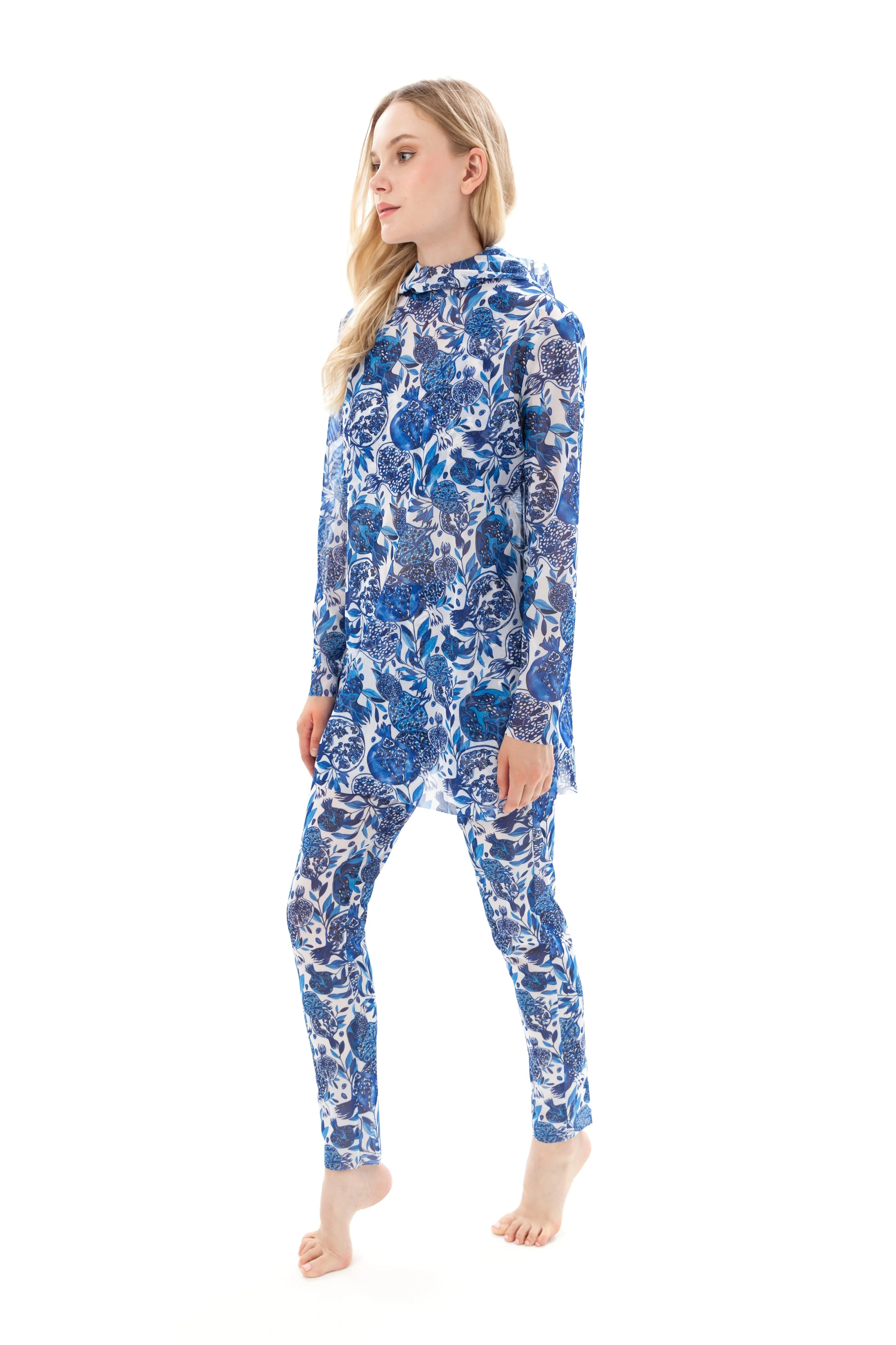 Pomegranate Burkini with or without Hood