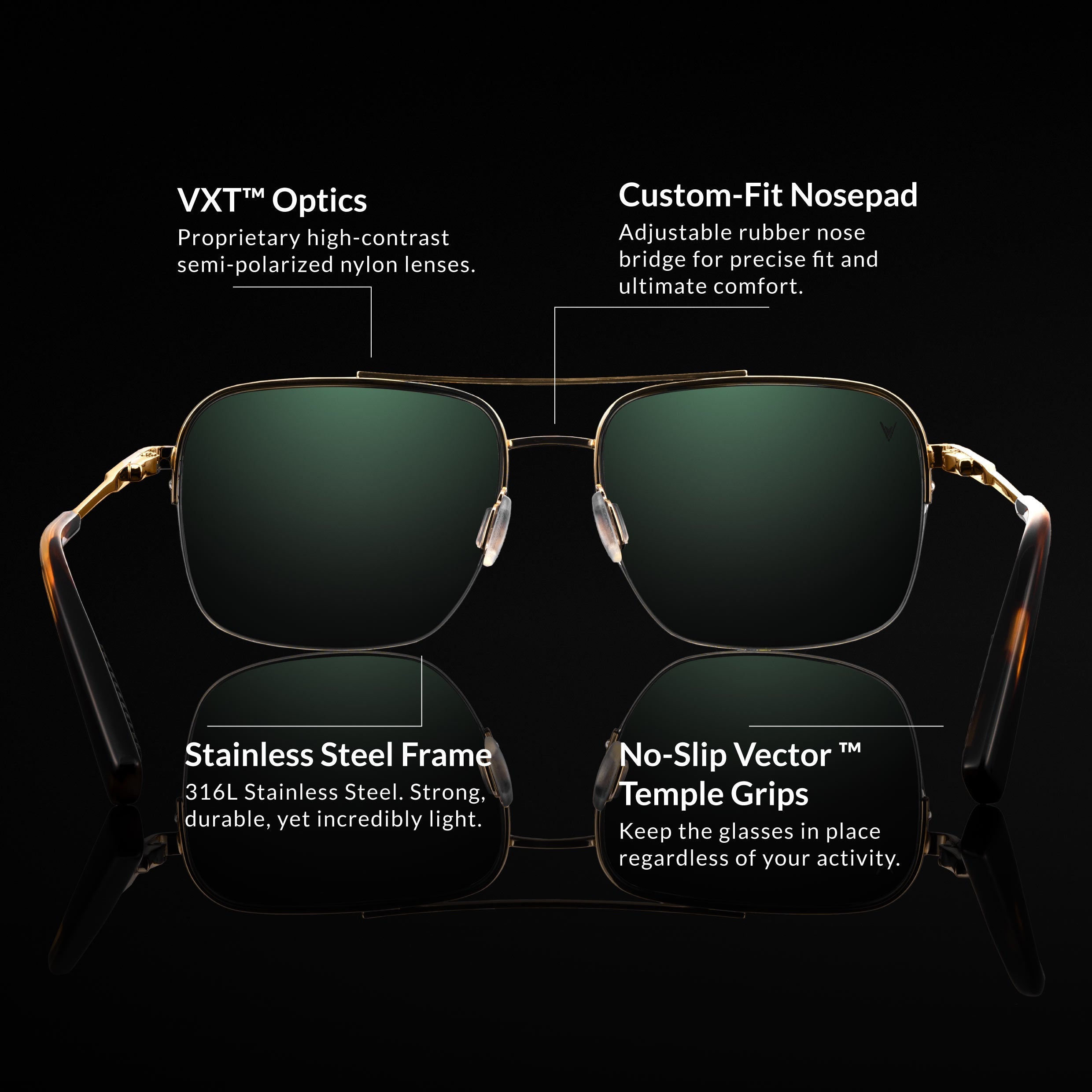 The Marshall Sunglasses - Gold