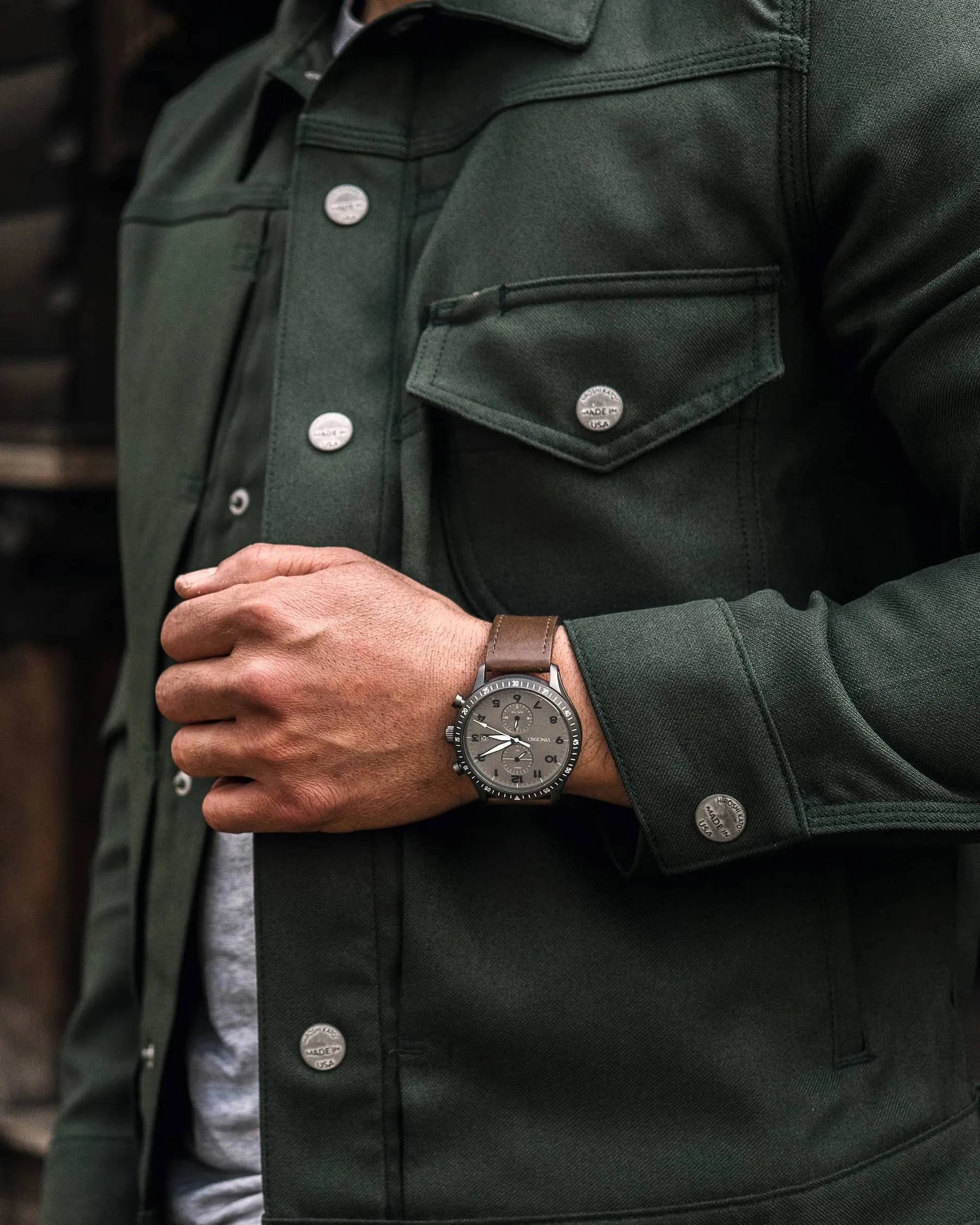 The Altitude Men's Watches - Gunmetal/Walnut