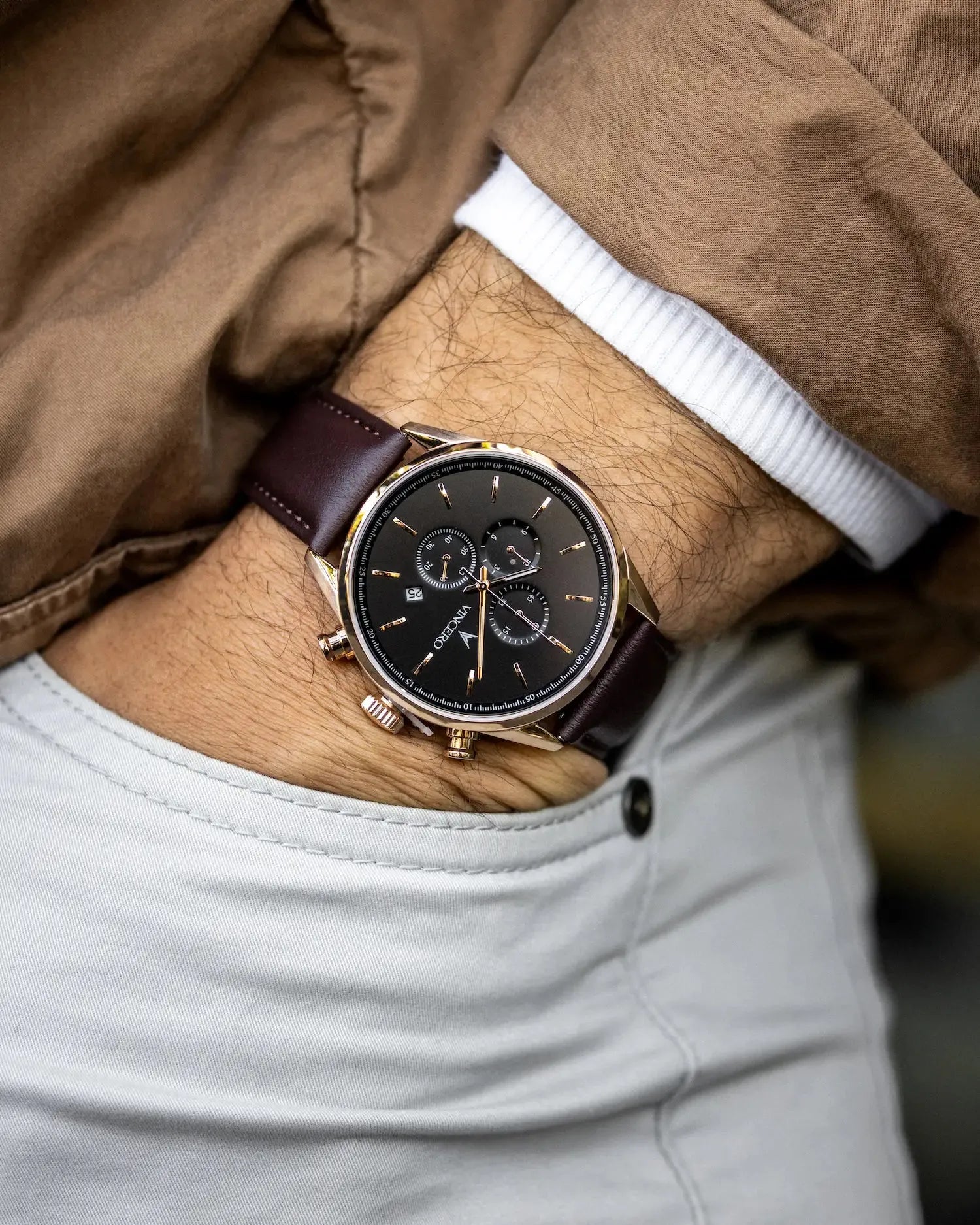 The Chrono S2 Men's Watches - Rose Gold