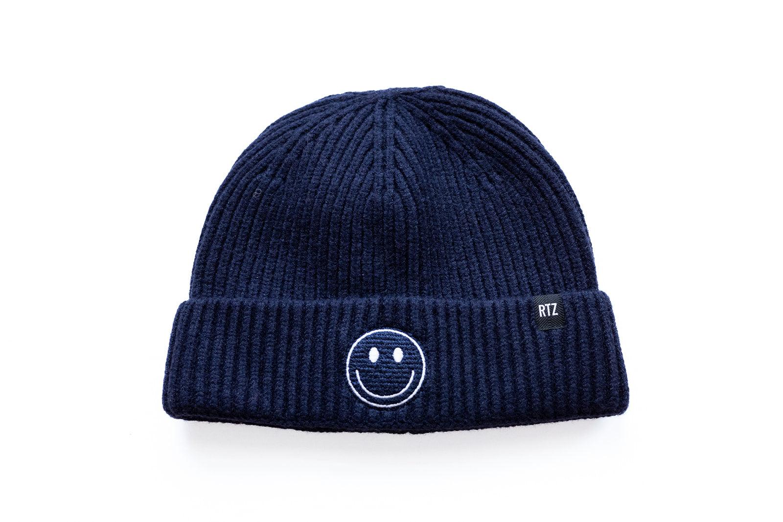 Cozy Smiley Face Knit Beanie