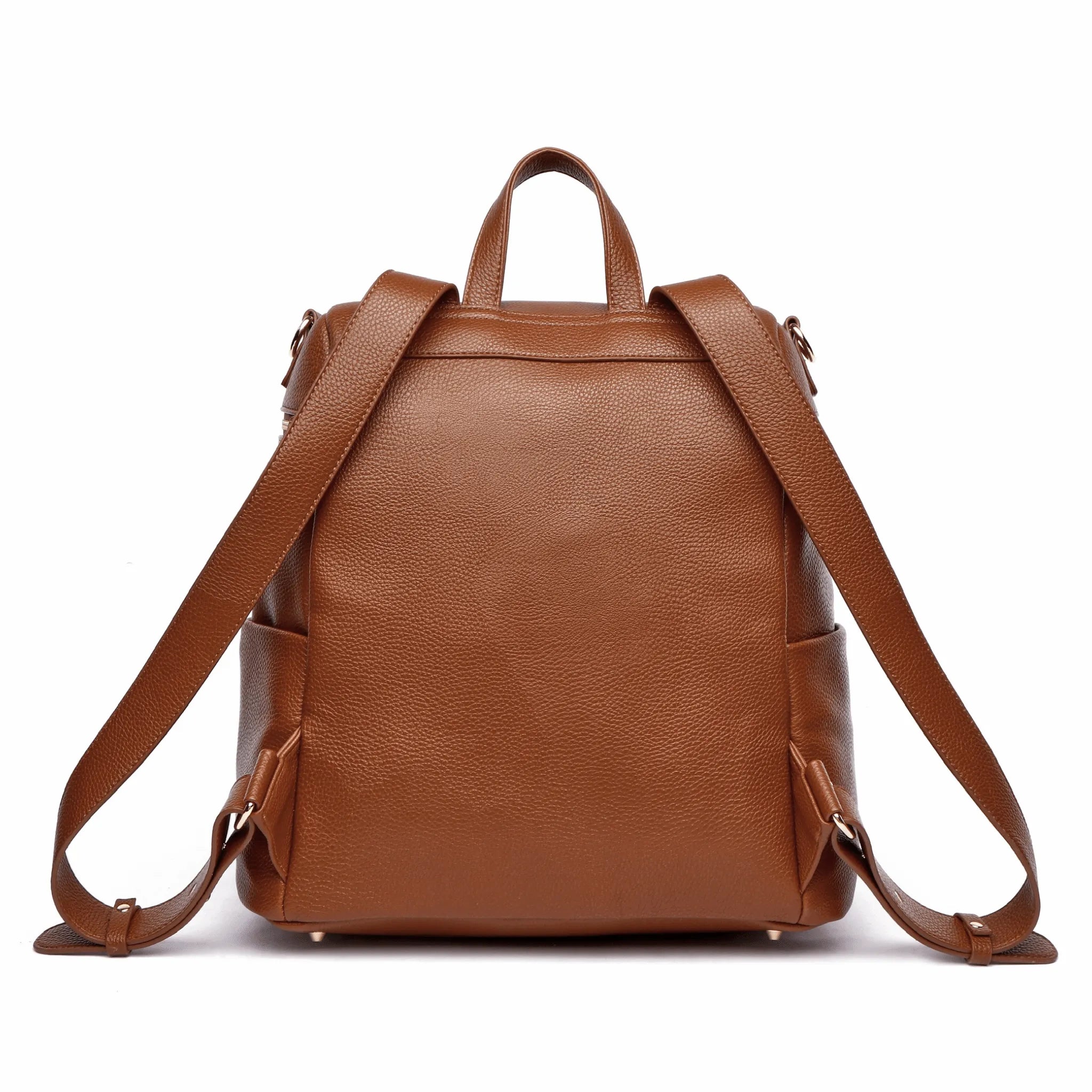 Monaco Backpack Diaper Bag | Caramel Brown
