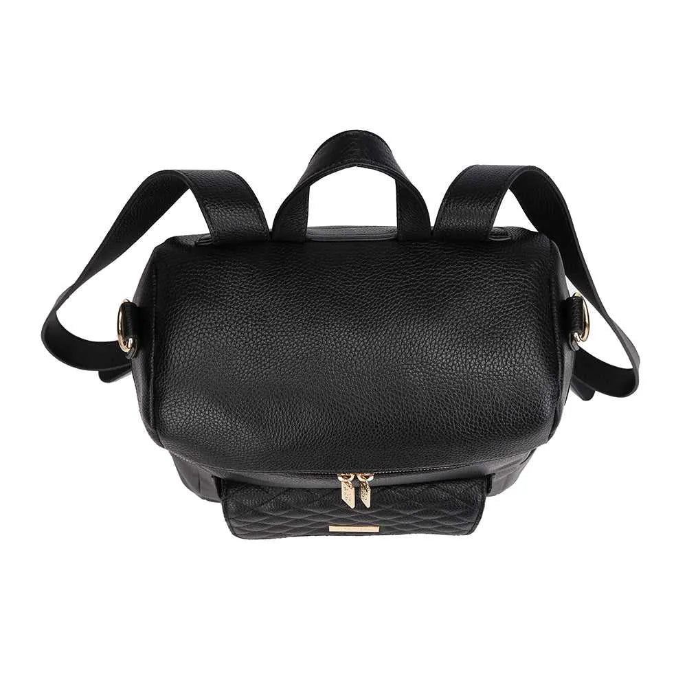 Monaco Backpack Diaper Bag | Ebony Black