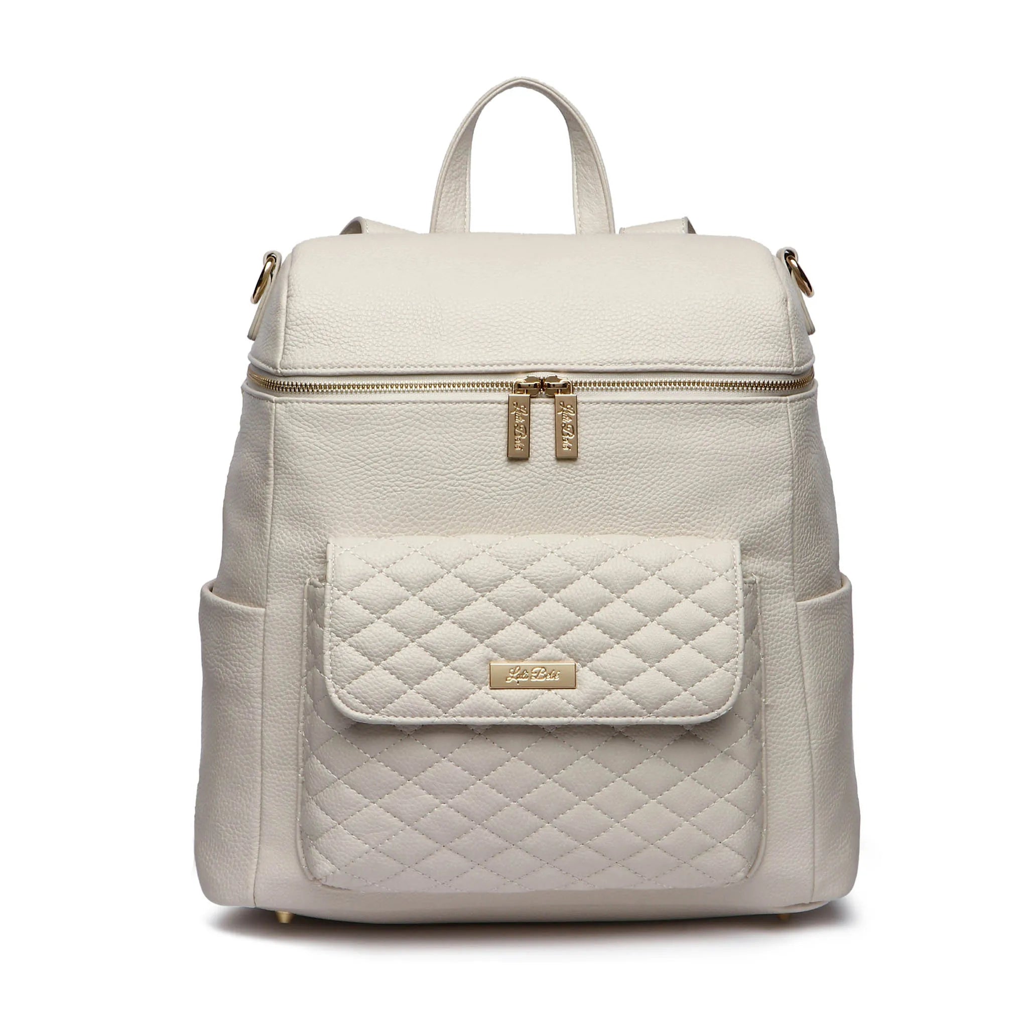 Monaco Backpack Diaper Bag | Pearl White