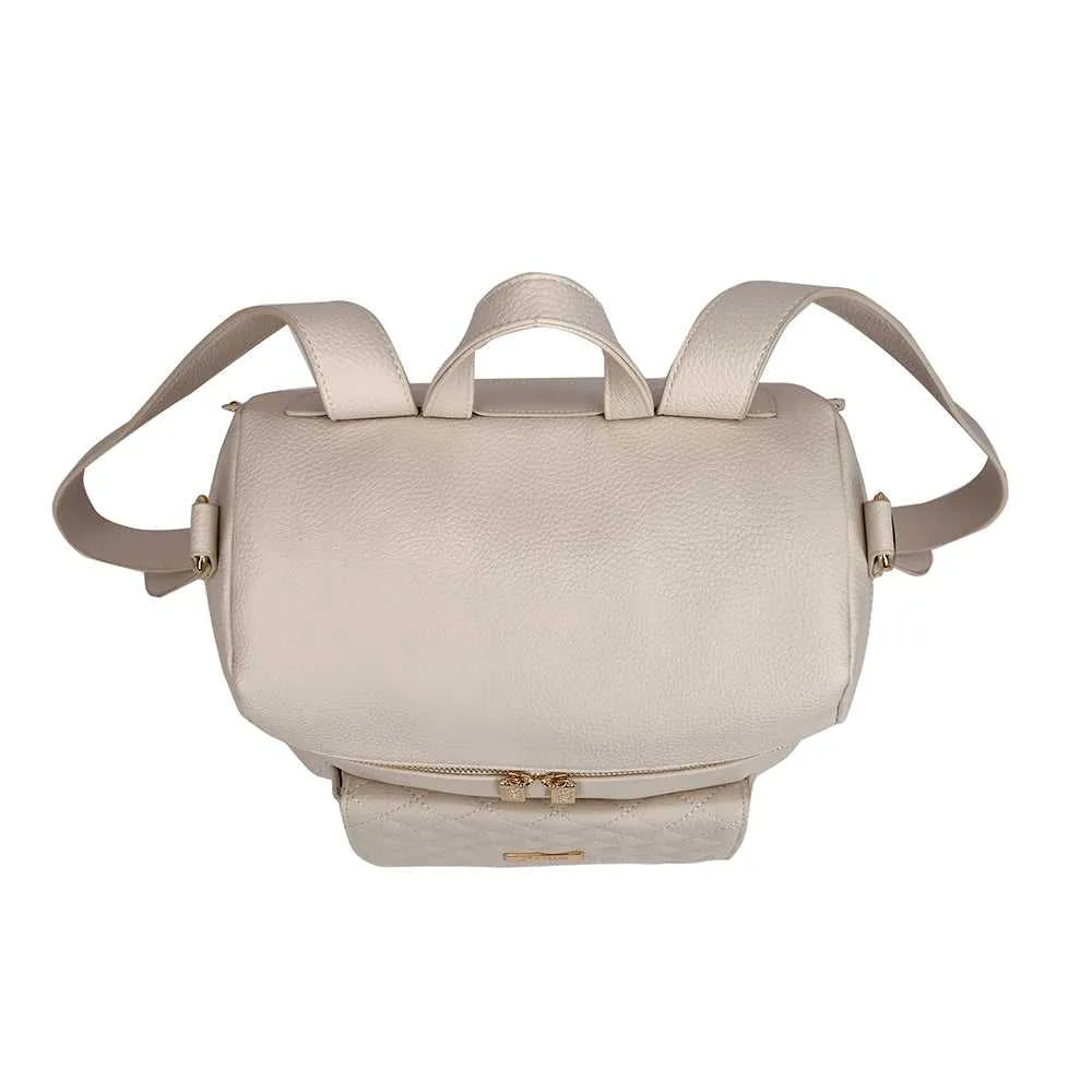 Monaco Backpack Diaper Bag | Pearl White