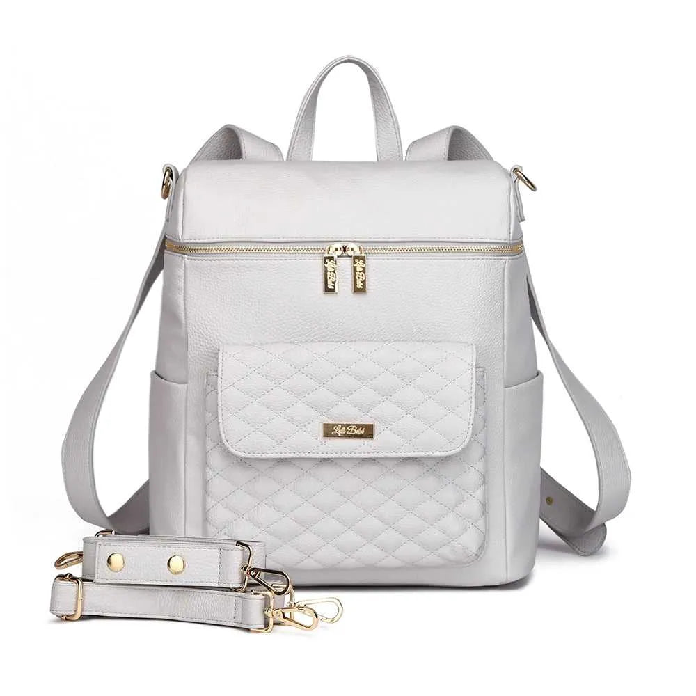 Monaco Backpack Diaper Bag | Stone Grey