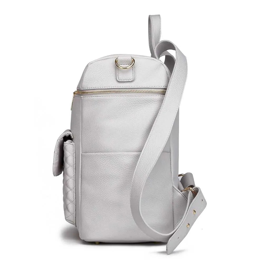 Monaco Backpack Diaper Bag | Stone Grey
