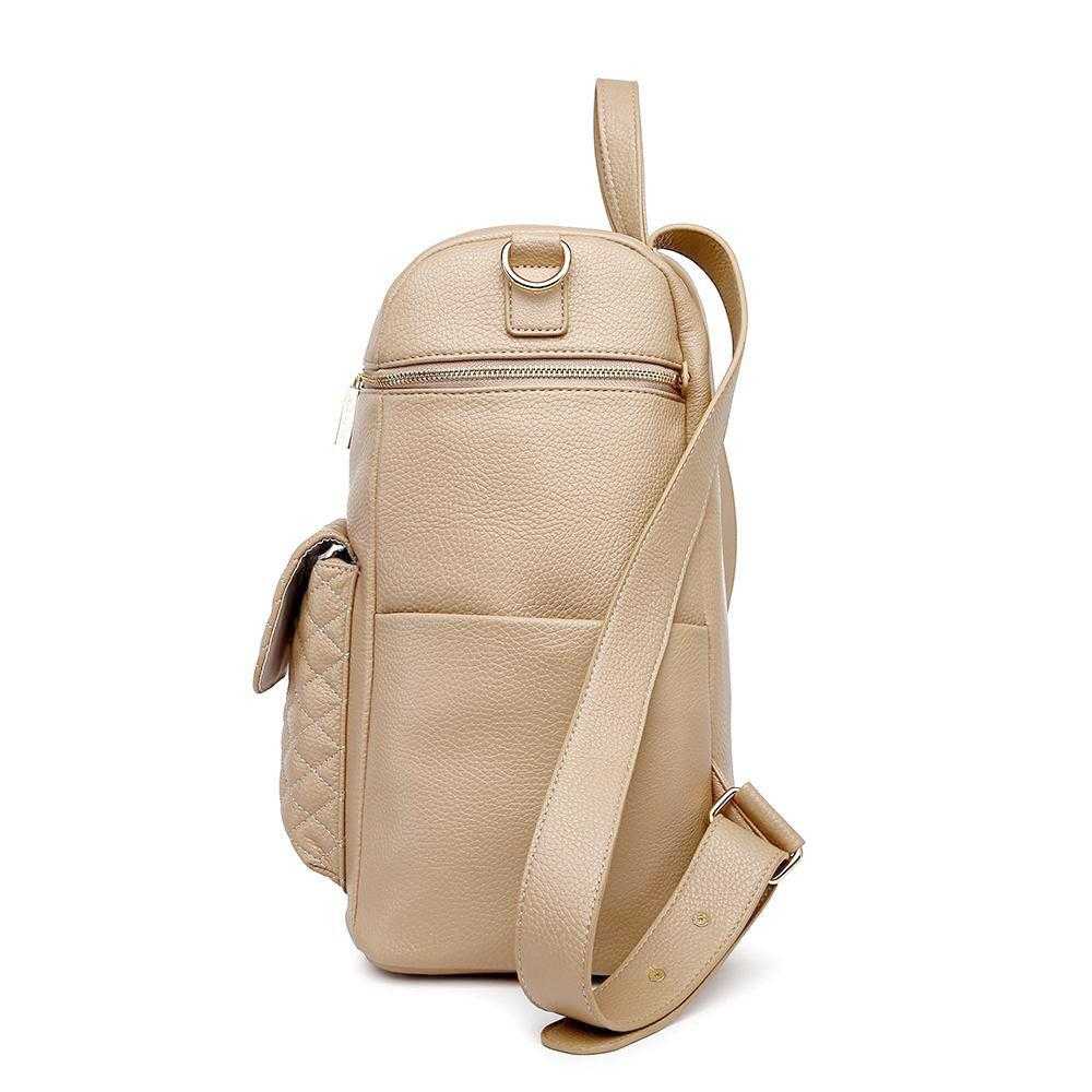 Monaco Backpack Diaper Bag | Latte Brown