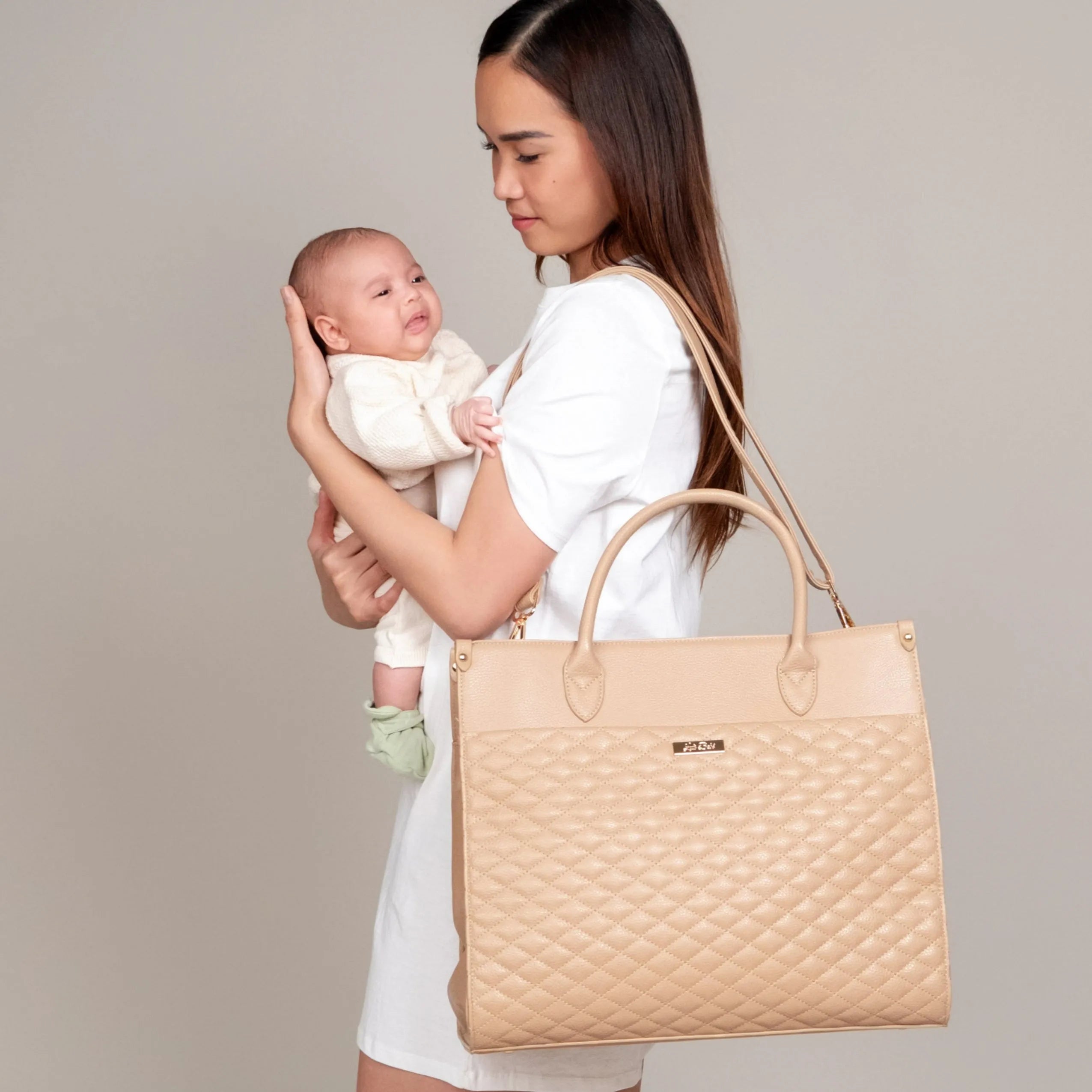 Monaco Tote Bag | Latte Brown
