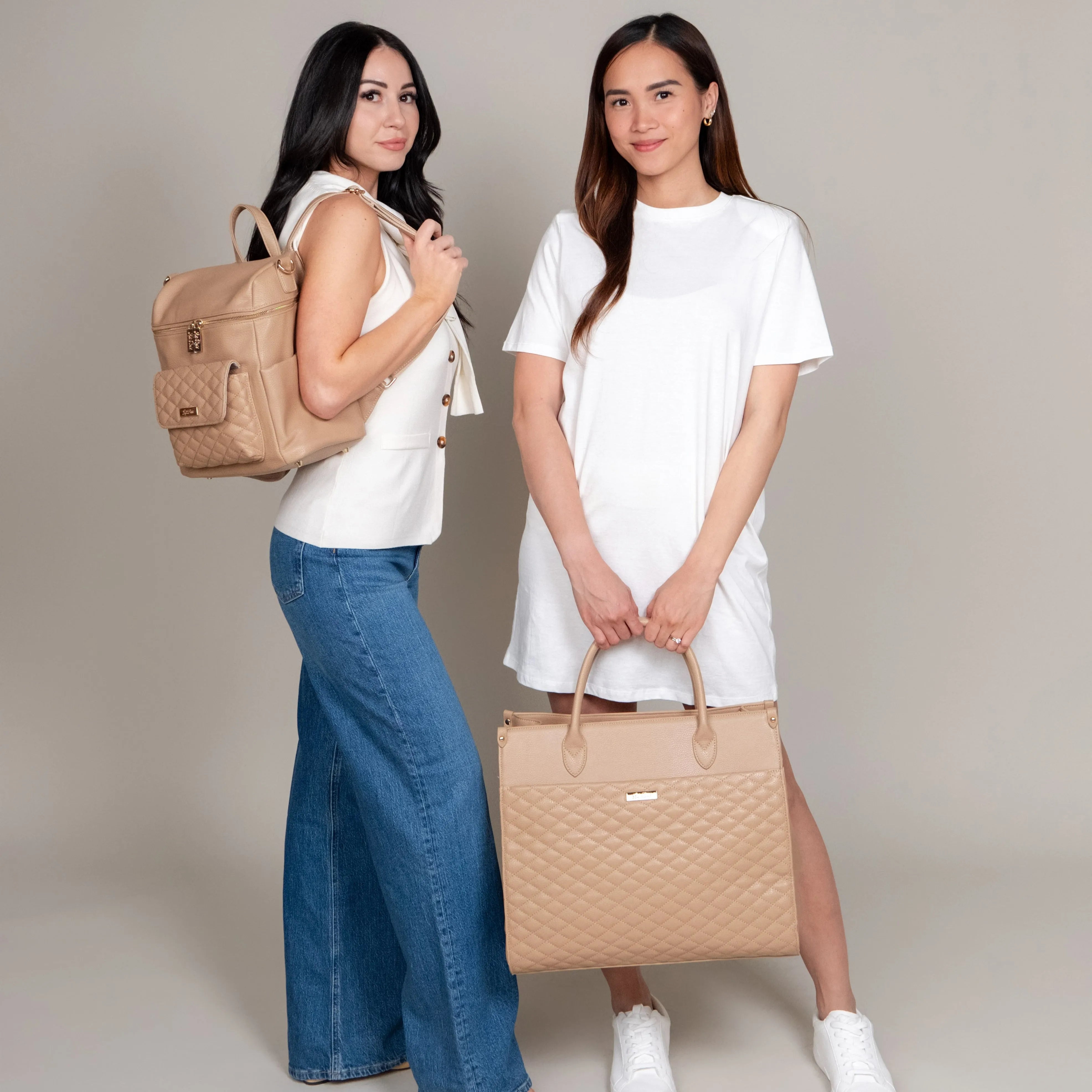 Monaco Tote Bag | Latte Brown